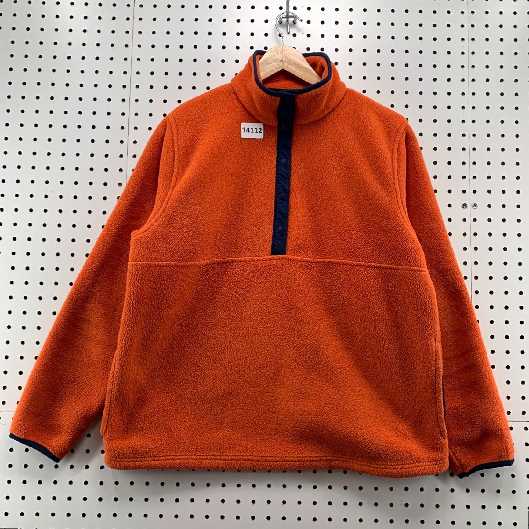 Vintage VINTAGE L.L. Bean Fleece Sweater 1/4 Snap Orange Womens Small Pullover Long Sleeve Size S / US 4 / IT 40 - 6 Thumbnail