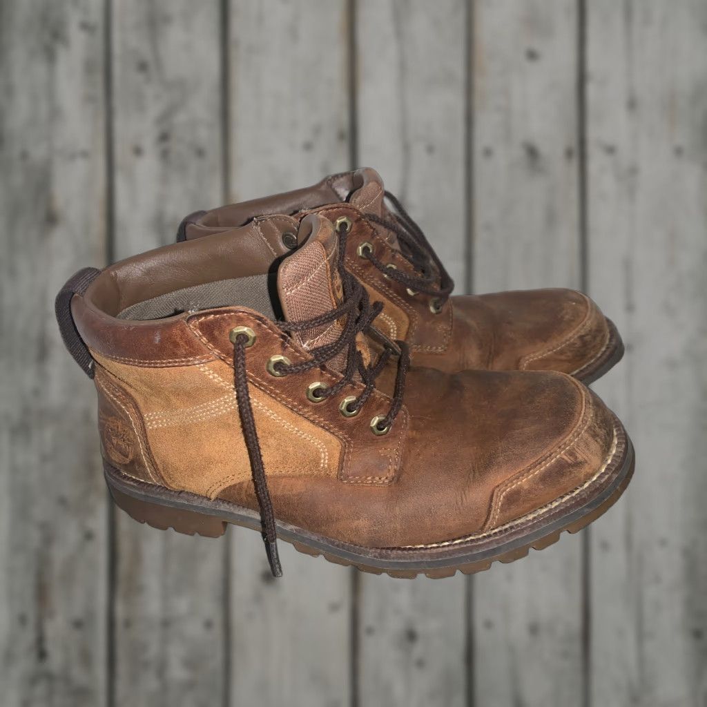Timberland Timberland Larchmont Chukka Boots Mens Size 8 Brown Leather Waterproof Comfort Style Size US 9 / EU 42 - 1 Thumbnail