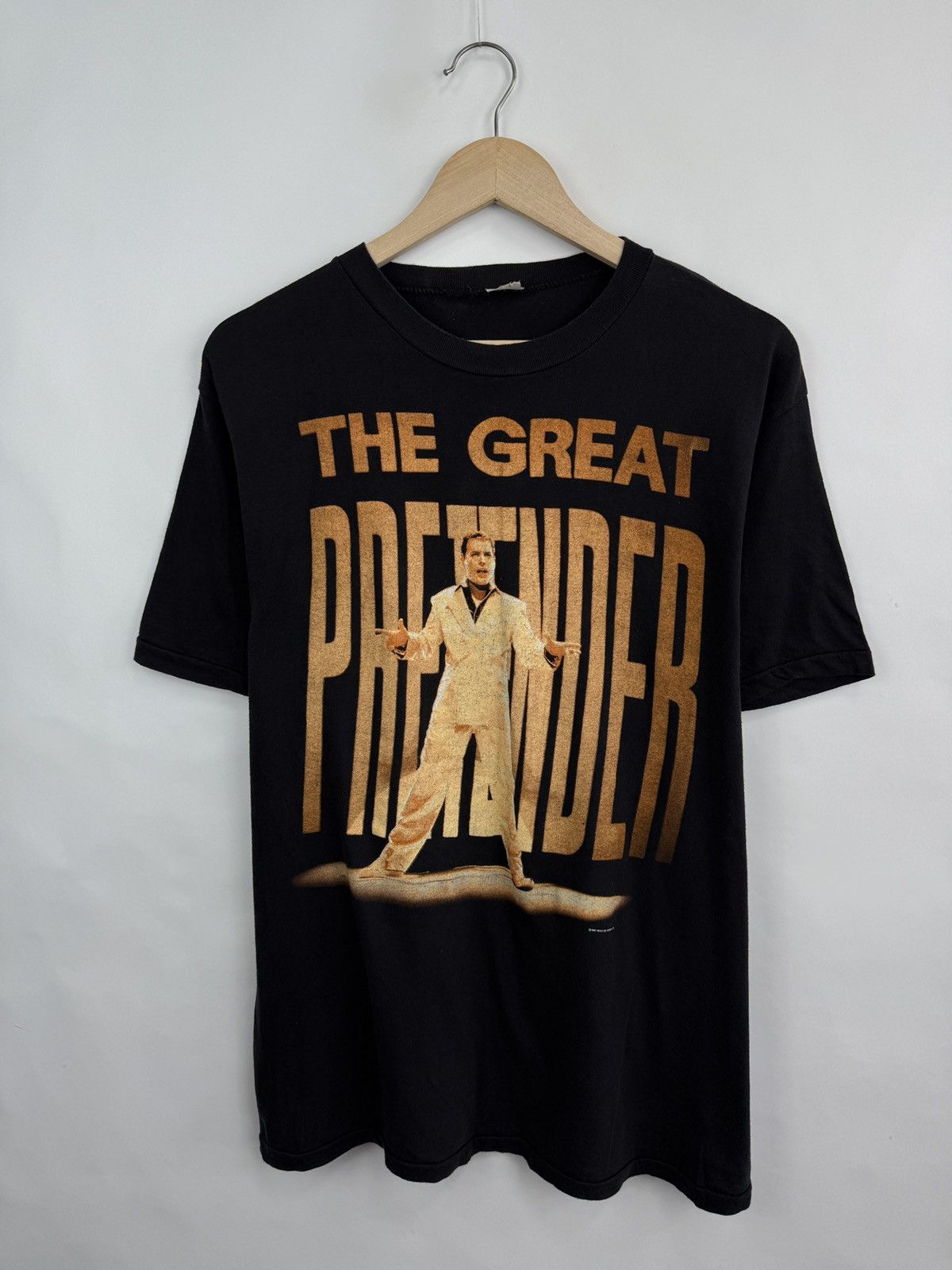 Band Tees 🇬🇧 Vintage 1987 Freddie Mercury The Great Pretender T-Shirt Size US XL / EU 56 / 4 - 3 Thumbnail