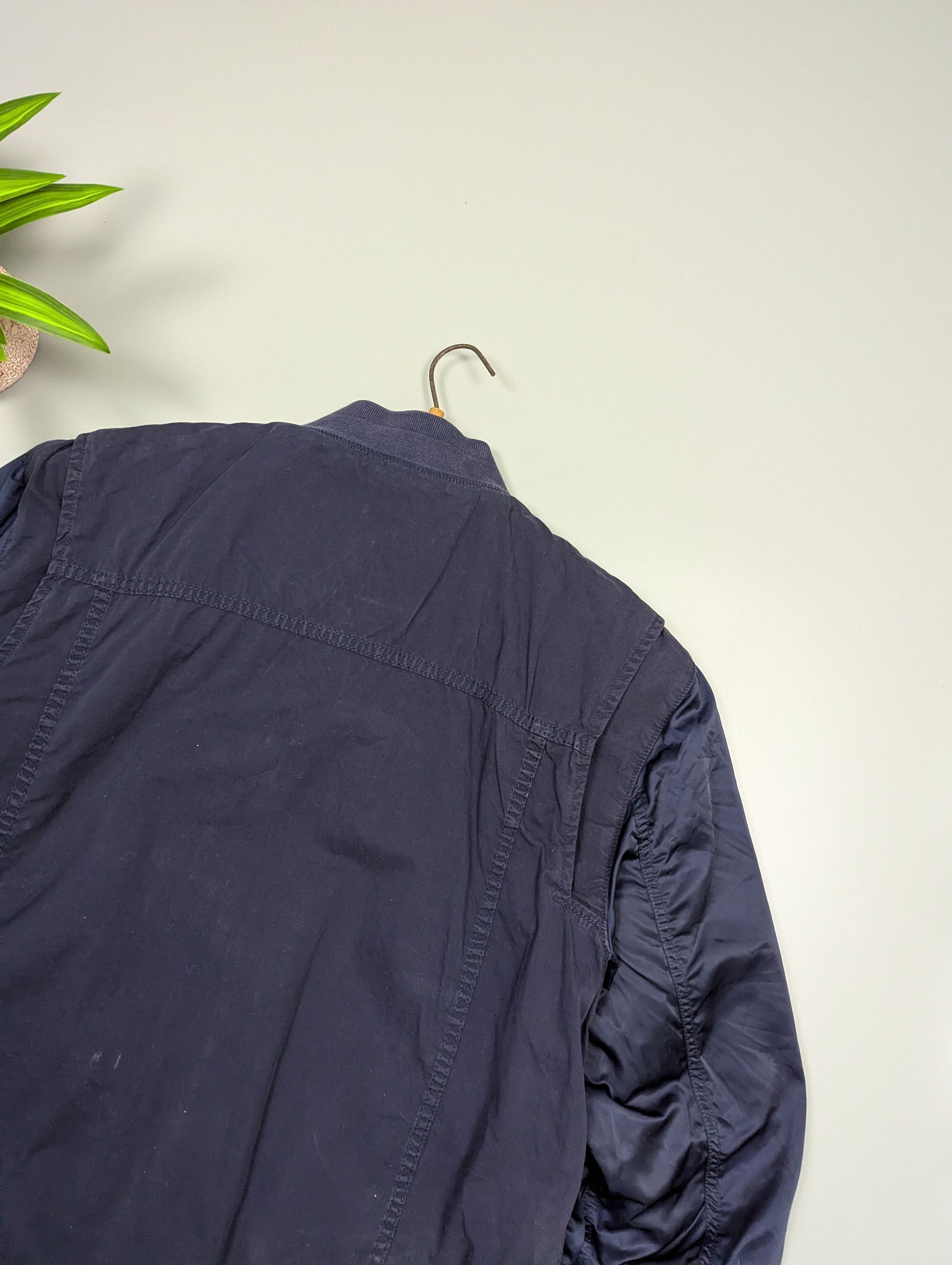 Wrangler Wrangler Vintage Style Navy Bomber Jacket Lightweight Cotton Size US XXL / EU 58 / 5 - 16 Thumbnail