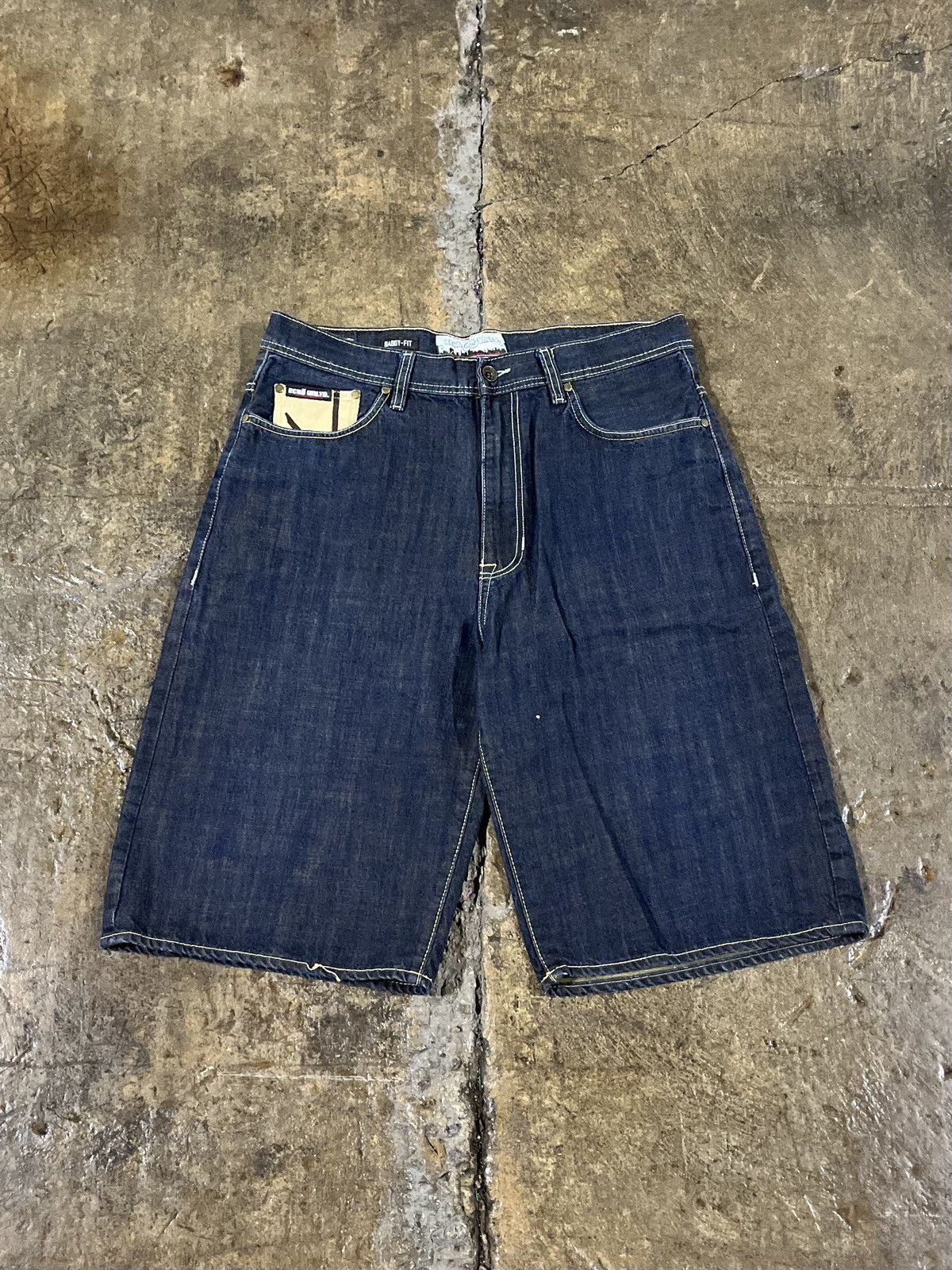 Ecko Unltd. × JNCO × Vintage Crazy Y2K Ecko UNLTD Graffiti Jorts Baggy Skater Shorts JNCO Size US 36 / EU 52 - 2 Thumbnail