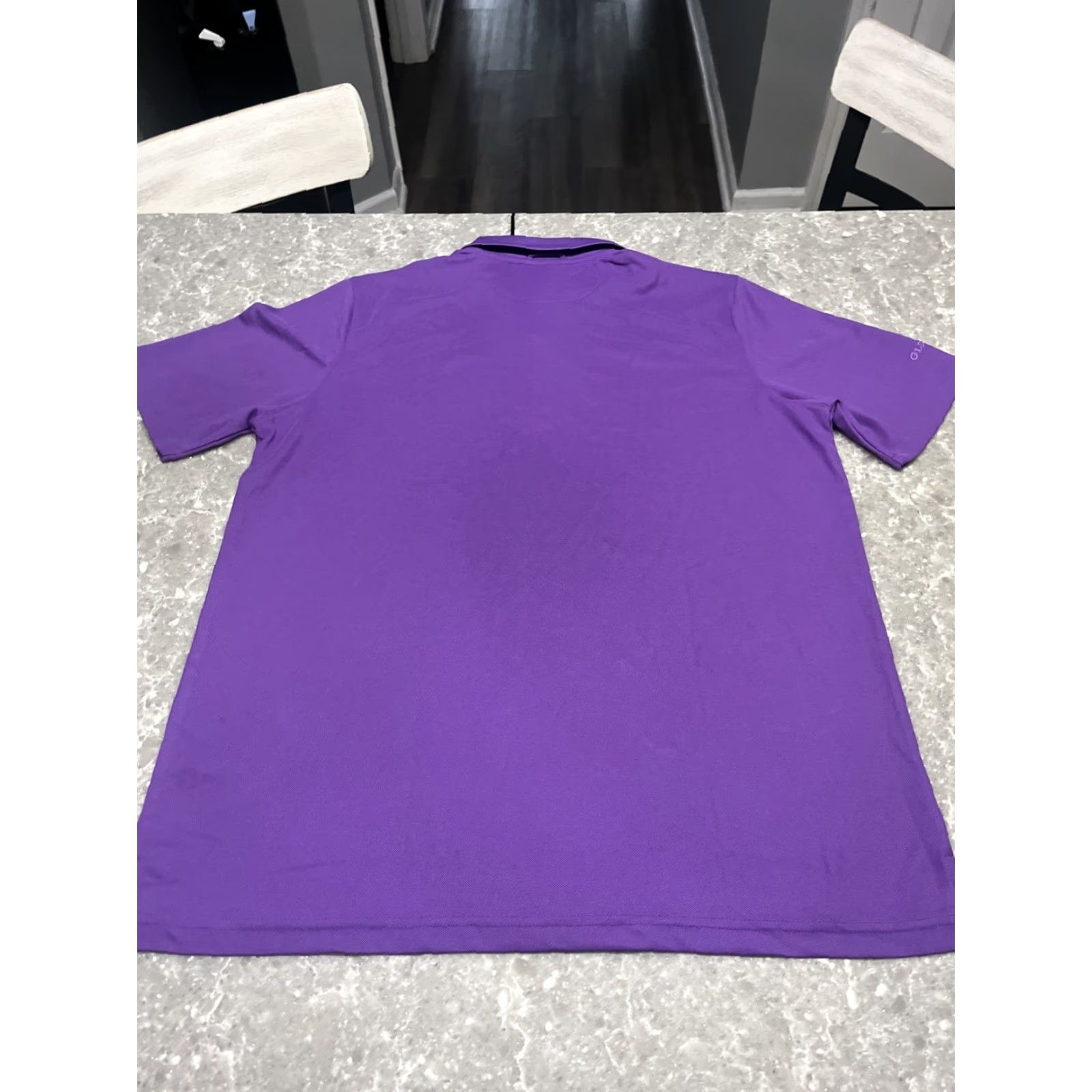 Vintage Glenmuir 1891 Polo Shirt Golf Mens L Purple Quick Dry Short Sleeve Jersey 100% Polyester Logo Classic Size US L / EU 52-54 / 3 - 7 Thumbnail