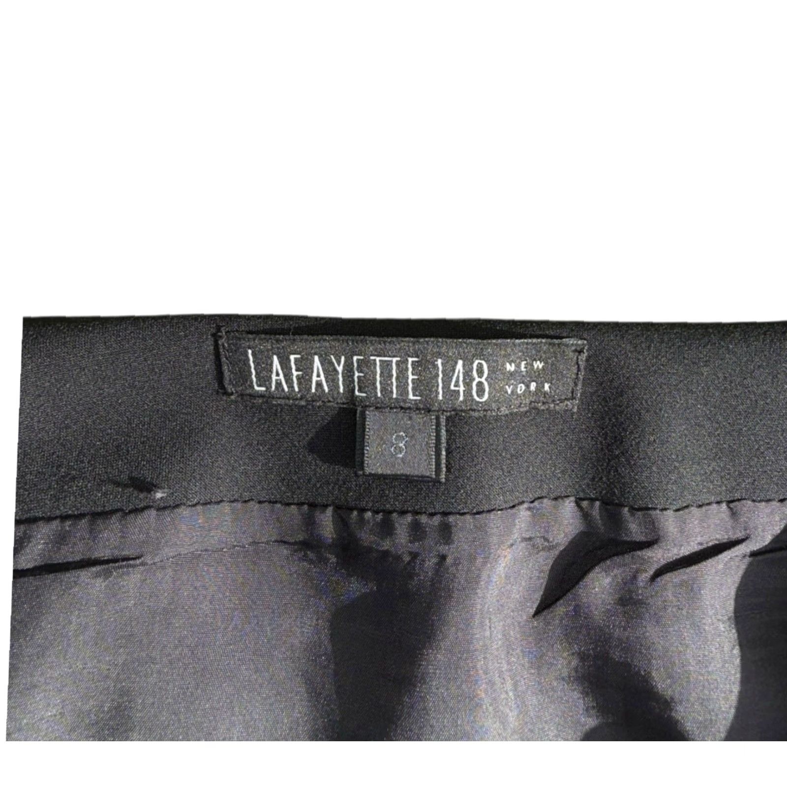 Vintage Lafayette 148 New York Pencil Skirt Black Size 8 Women Knee Length Skirt Regular 8 Mens? Women Size 30" / US 8 / IT 44 - 4 Thumbnail