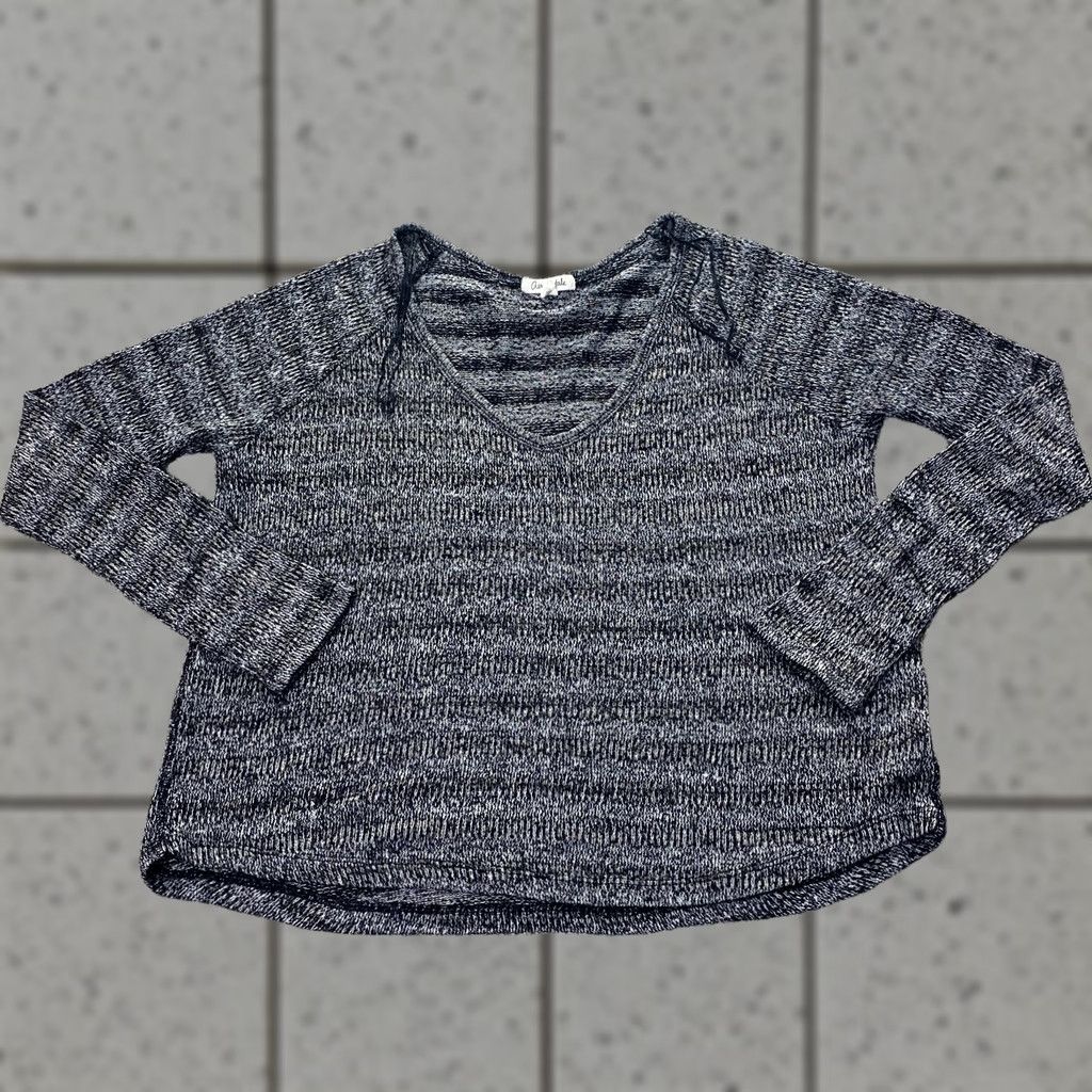 Vintage Aeropostale Shirt Women XL Gray Stripe Long Sleeve Preppy Casual A87 Size XL / US 12-14 / IT 48-50 - 1 Thumbnail