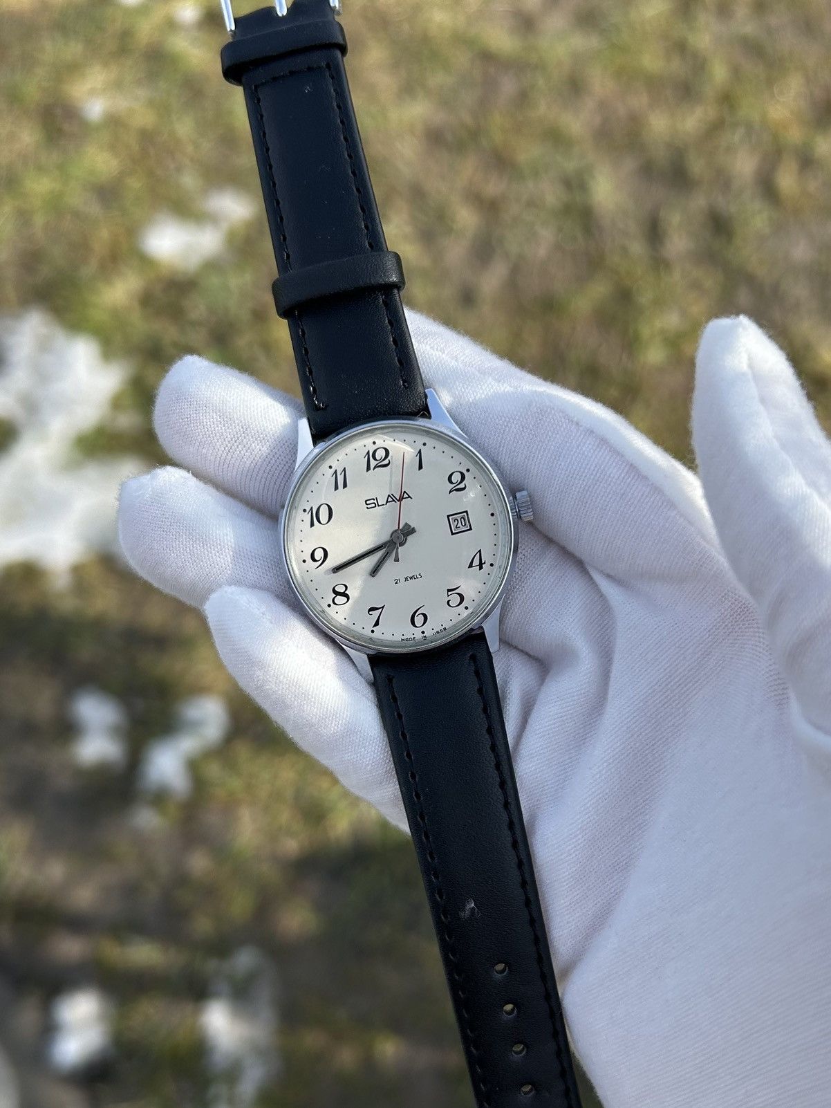 Vintage Vintage Watch Slava USSR Soviet Mechanical Retro 1980s Size ONE SIZE - 19 Thumbnail