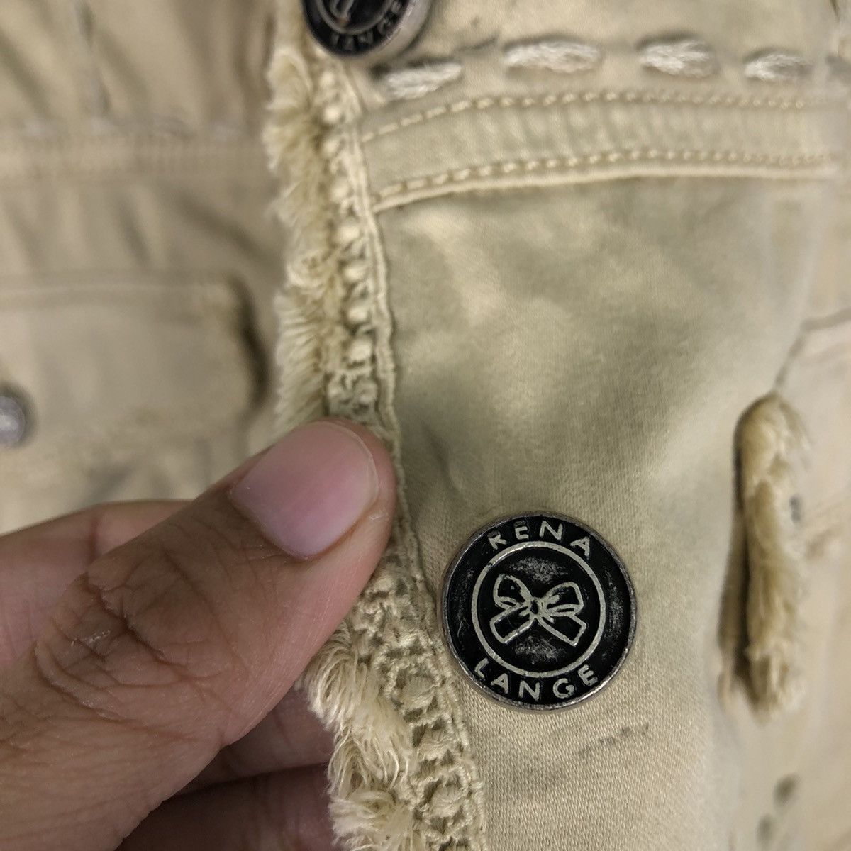 If Six Was Nine 🔥Vtg Biker Jacket Lena Lange Japan Bondage Button Size US M / EU 48-50 / 2 - 14 Thumbnail