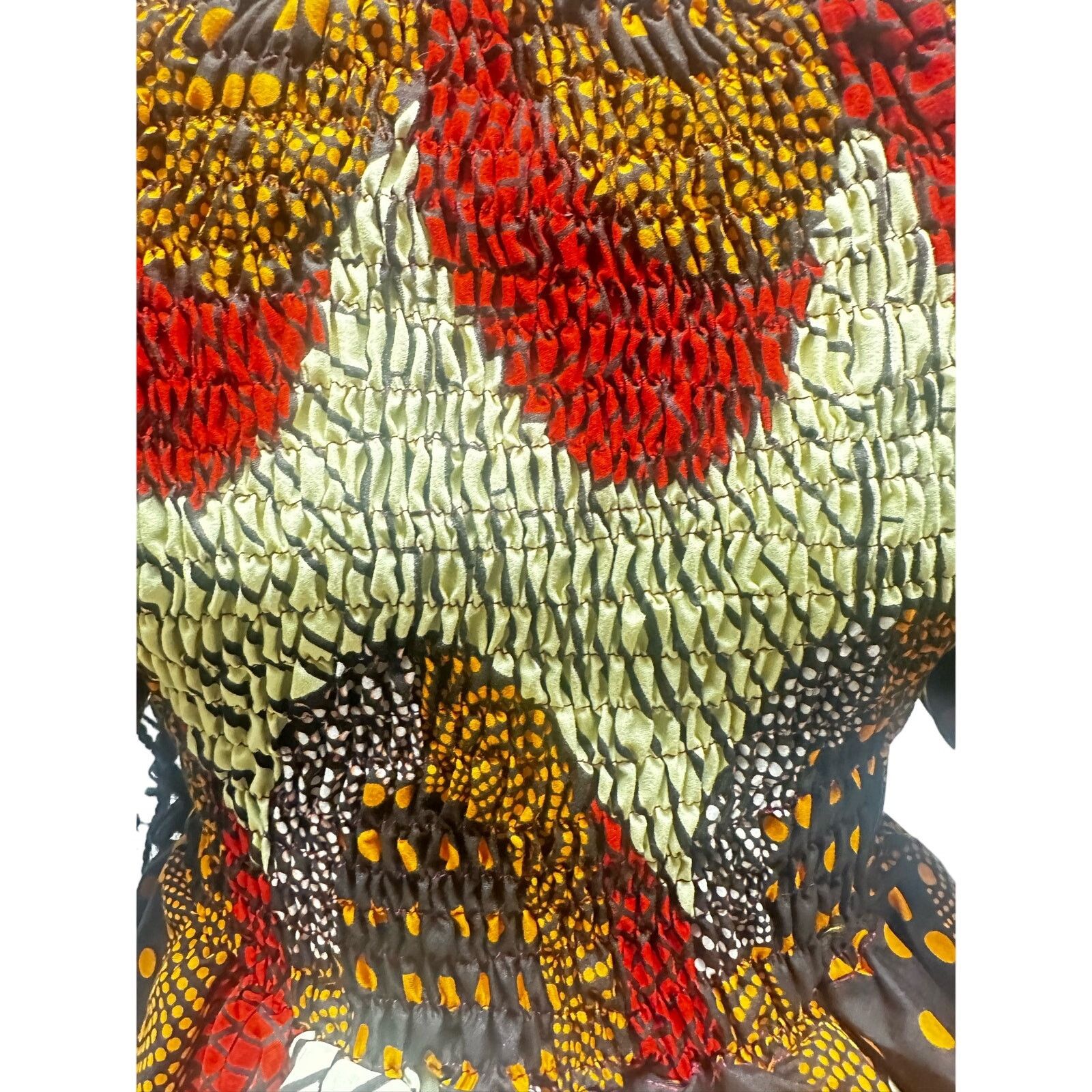 Other Red multi colored african print dress Size M / US 6-8 / IT 42-44 - 5 Thumbnail