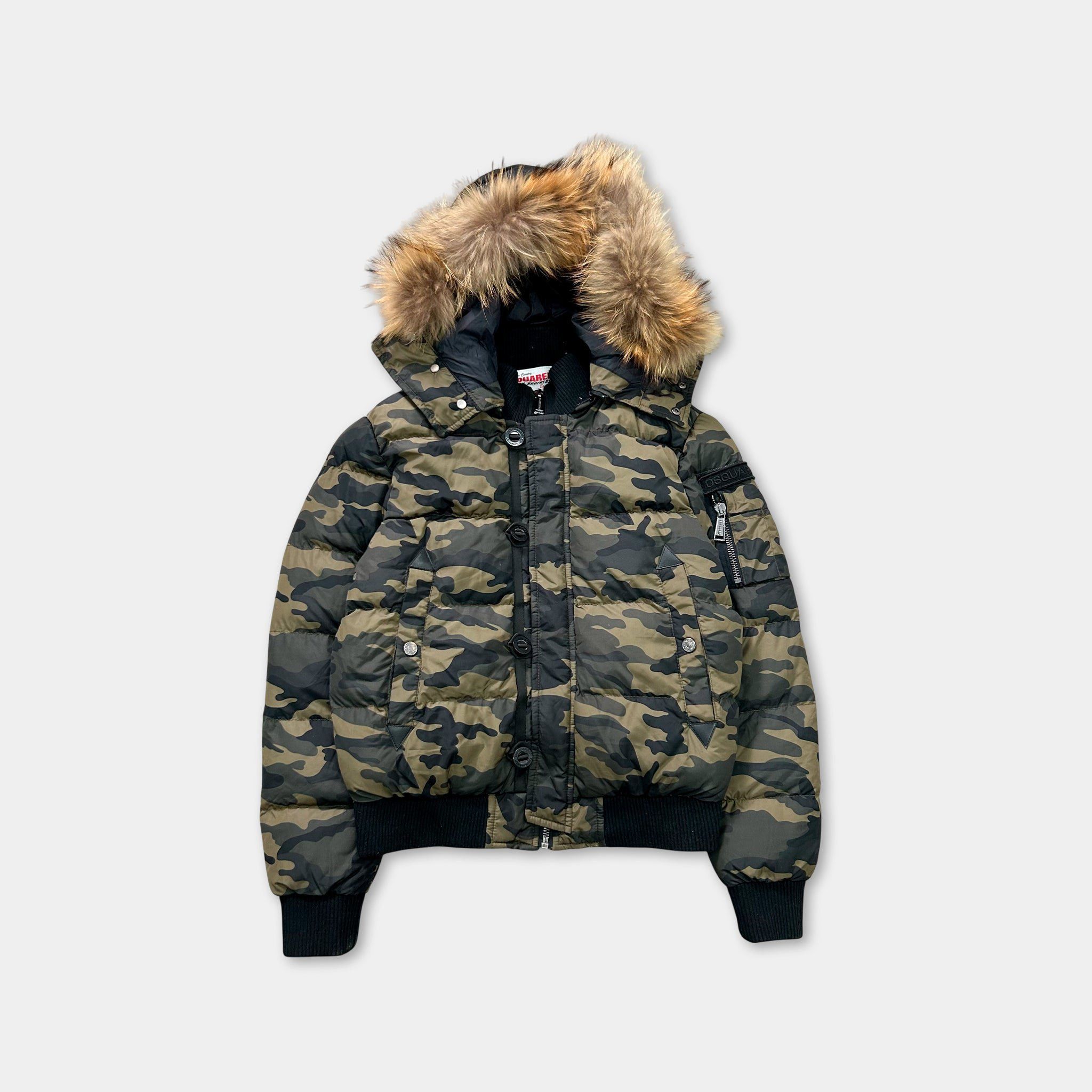Dsquared2 Dsquared2 Camo Fur Down Jacket Size US M / EU 48-50 / 2 - 1 Thumbnail