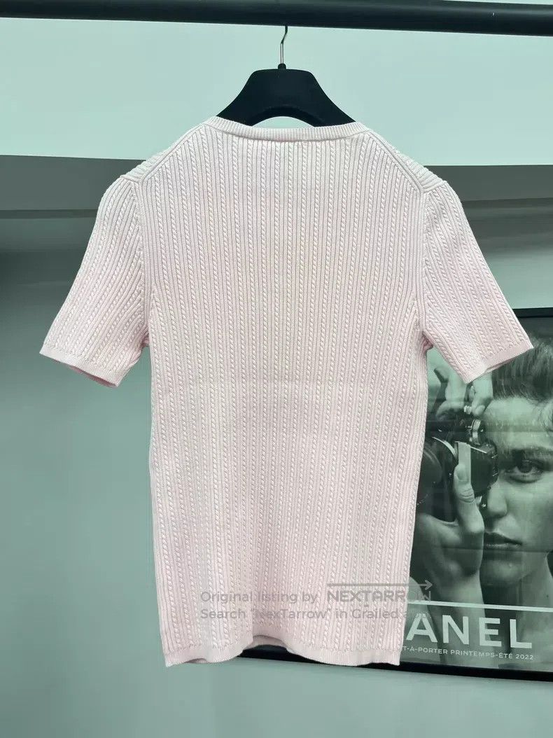 Chanel Chanel Pink knitted short sleeves Size XS / US 0-2 / IT 36-38 - 3 Thumbnail