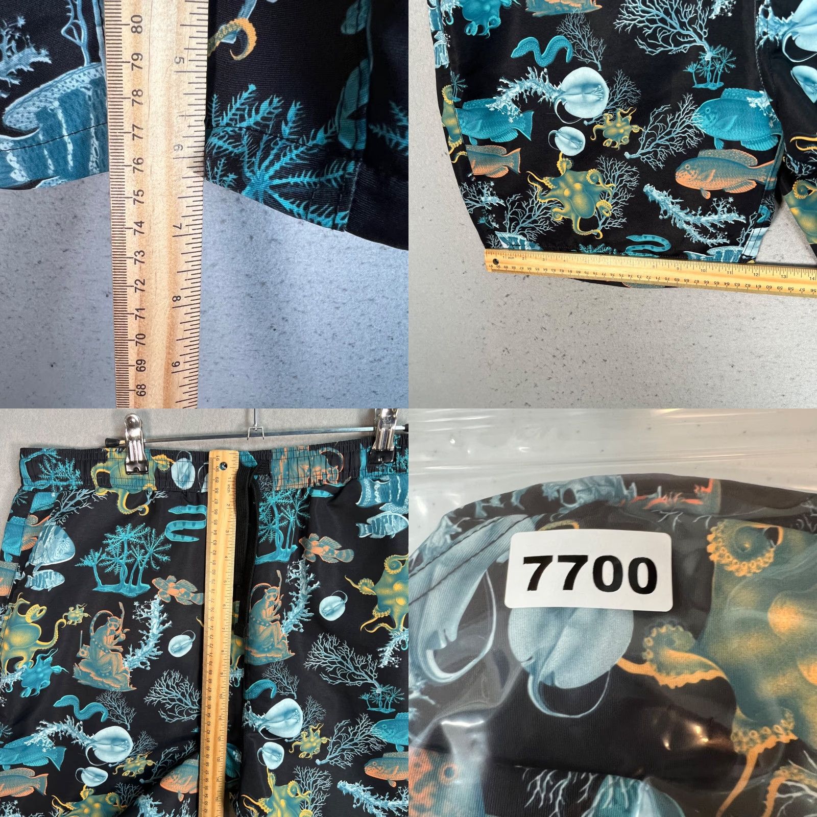 Swims LRG Mens Underwater Graphic Swim Shorts Large Polyester Black Multicolor Size US 33 - 8 Thumbnail