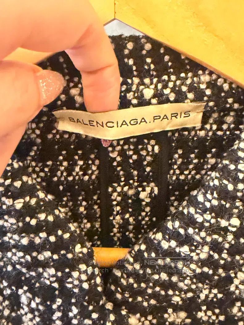 Balenciaga Balenciaga Black Wool Other Jacket Long Sleeve Size S / US 4 / IT 40 - 2 Thumbnail