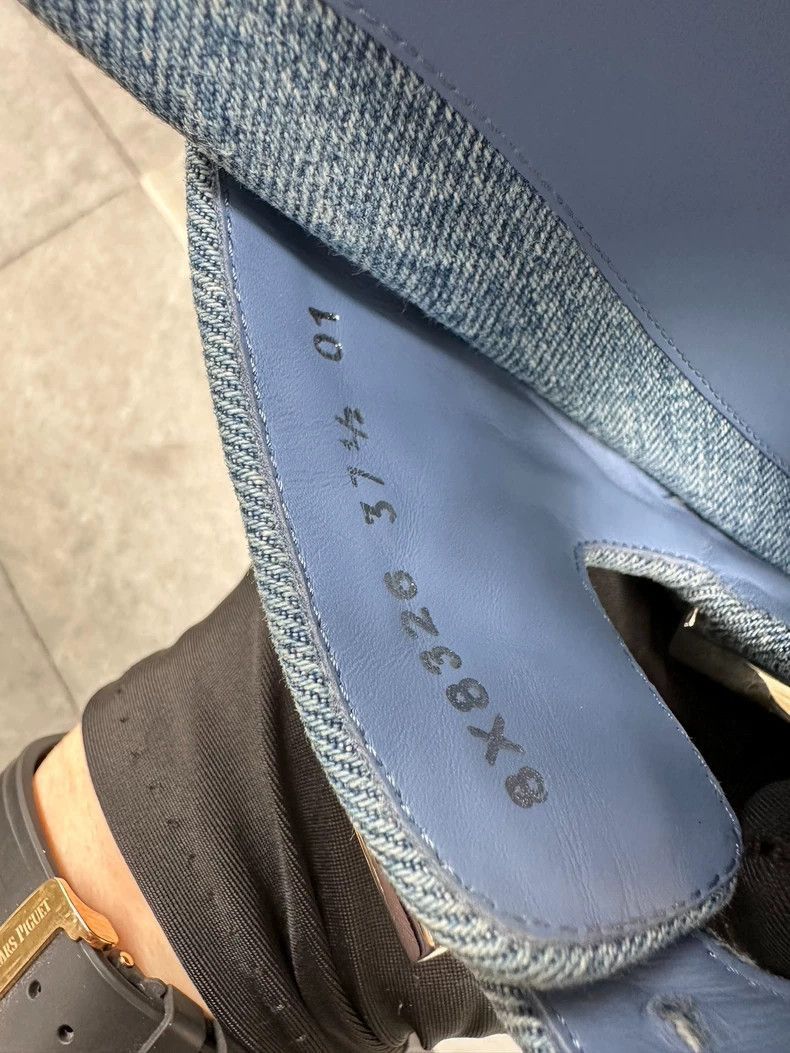 Fendi Fendi Blue Denim Logo Slide Sandals Size US 7.5 / EU 40-41 - 7 Thumbnail