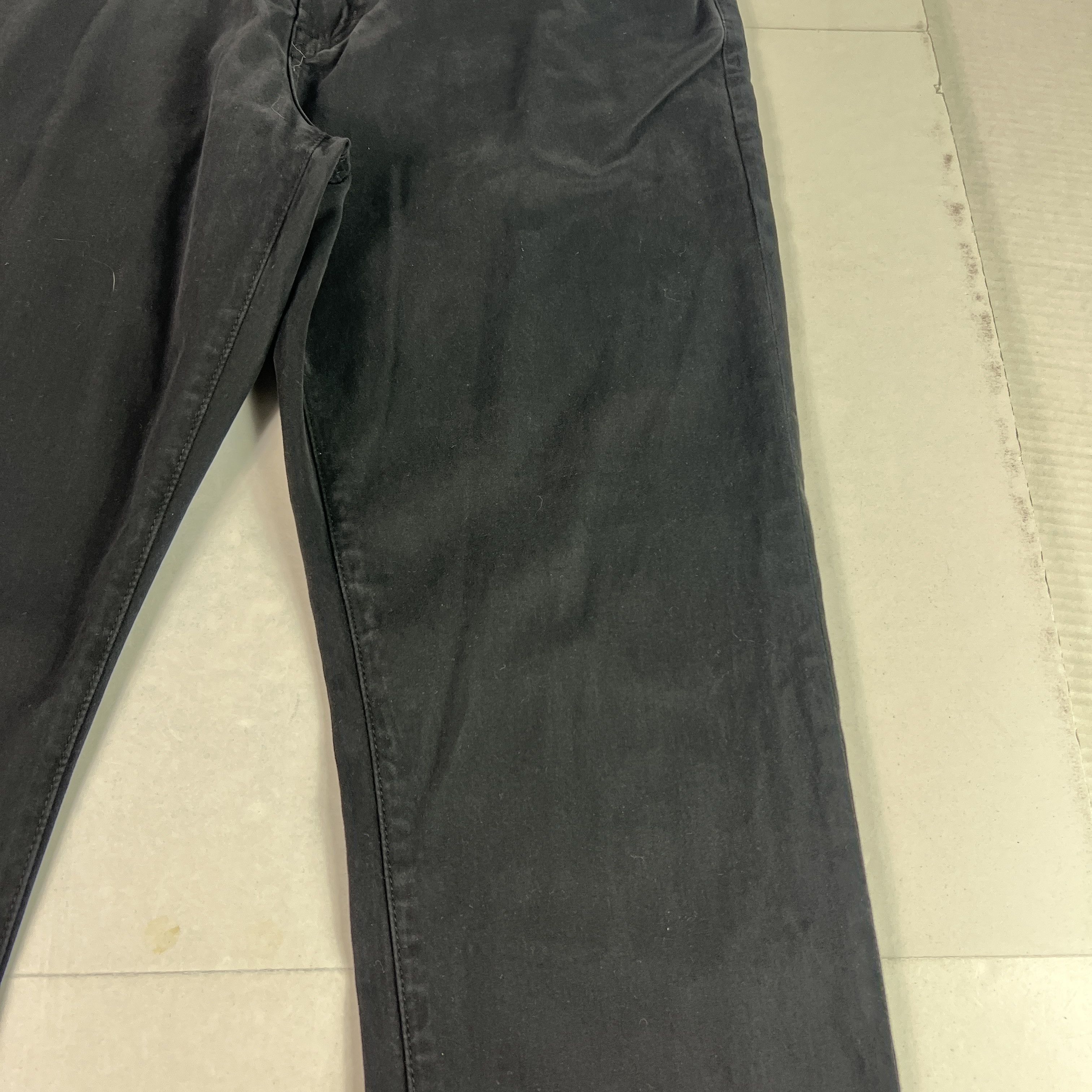 AG Adriano Goldschmied Adriano Goldschmied Everett Slim Straight Black Chinos Size US 35 - 3 Thumbnail