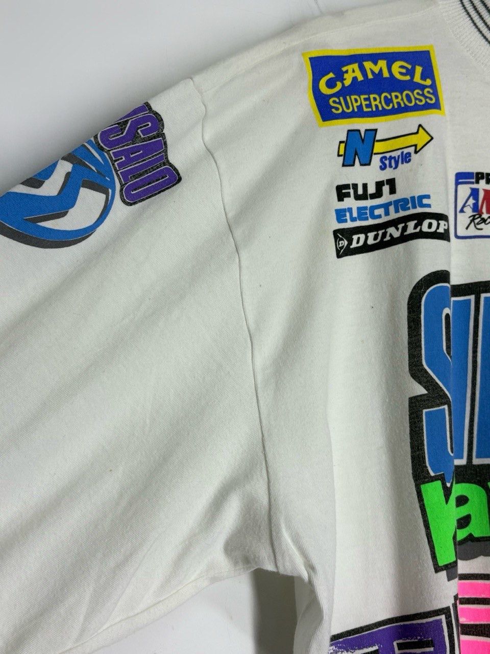 Other Vintage Sinisalo Kawasaki Racing Motocross Long Sleeve Shirt Size US XL / EU 56 / 4 - 11 Thumbnail