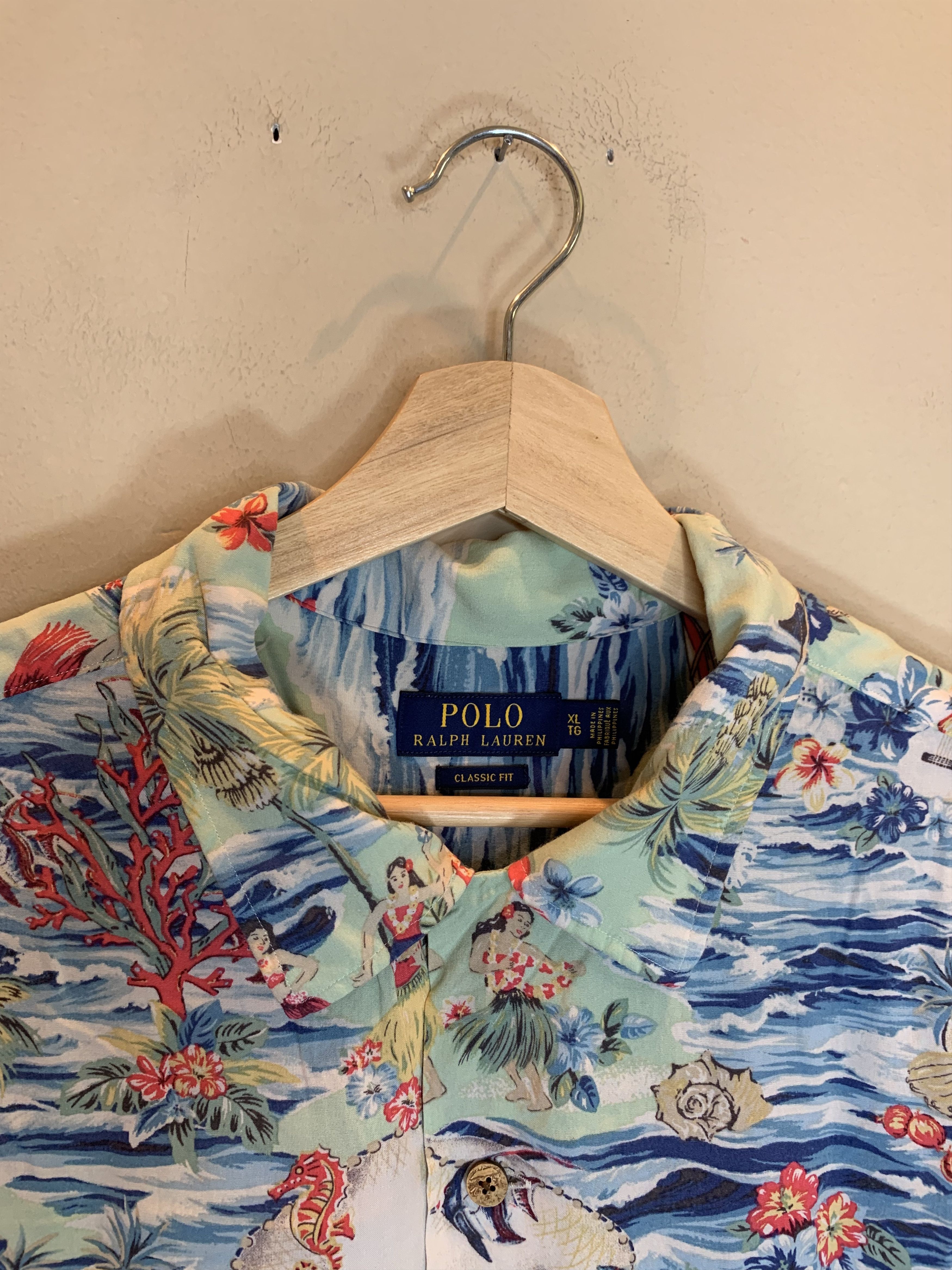 Polo Ralph Lauren RARE* Polo Ralph Lauren Surf Tiki Hawaiian Camp Button Shirt Size US XL / EU 56 / 4 - 5 Thumbnail