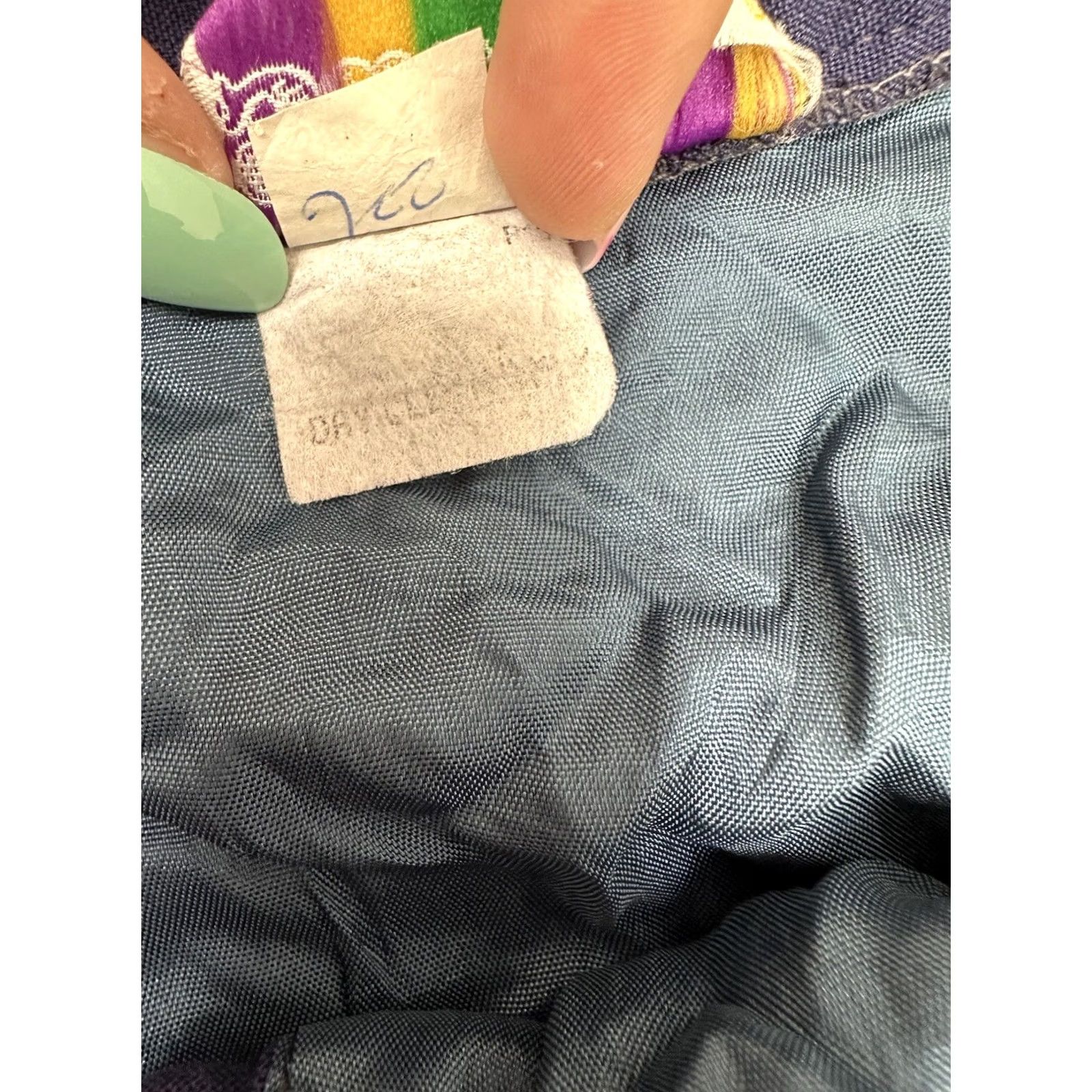 Vintage VINTAGE Sir for Her Navy Blue Lined Skirt Size 7 Knee Length A-Line Pocketed Womens 90s Bohemian Size 28" / US 6 / IT 42 - 7 Thumbnail