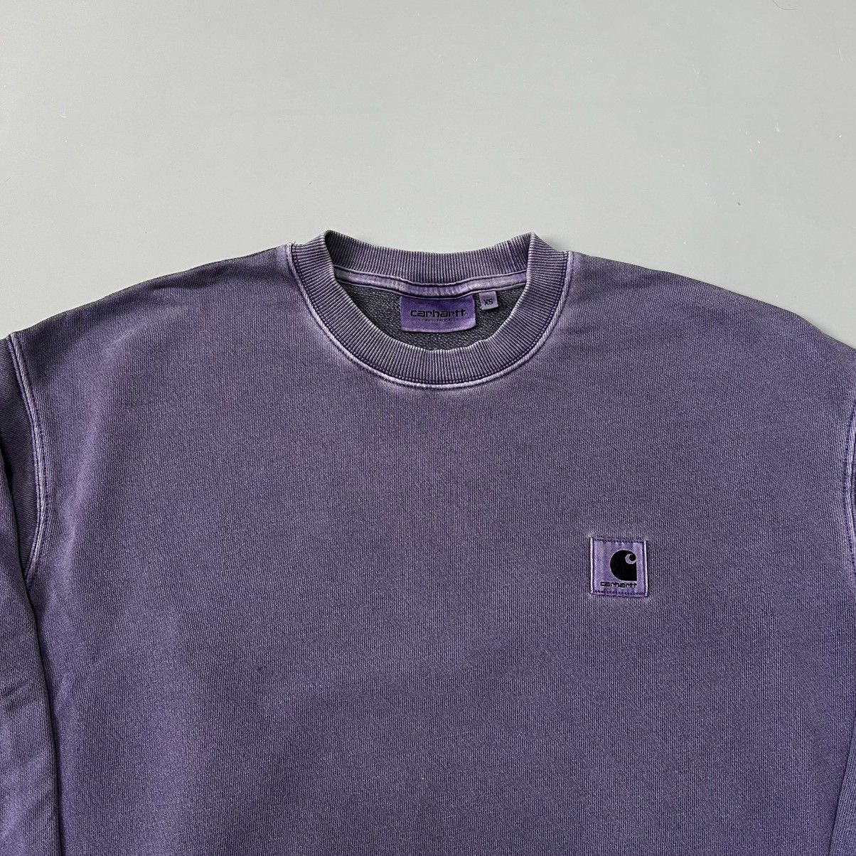 Carhartt × Carhartt Wip Carhartt WIP washed purple sweatshirt Size US XS / EU 42 / 0 - 2 Thumbnail