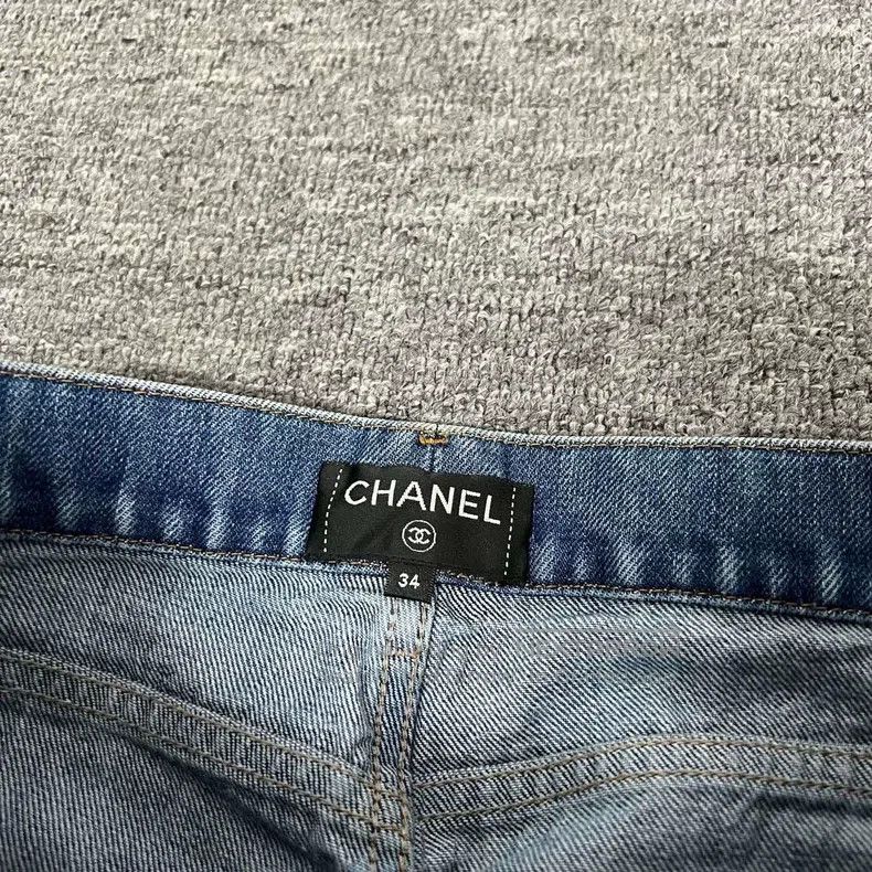 Chanel Chanel Egypt Series Stitching Jeans Size 42" / US 20 - 5 Thumbnail