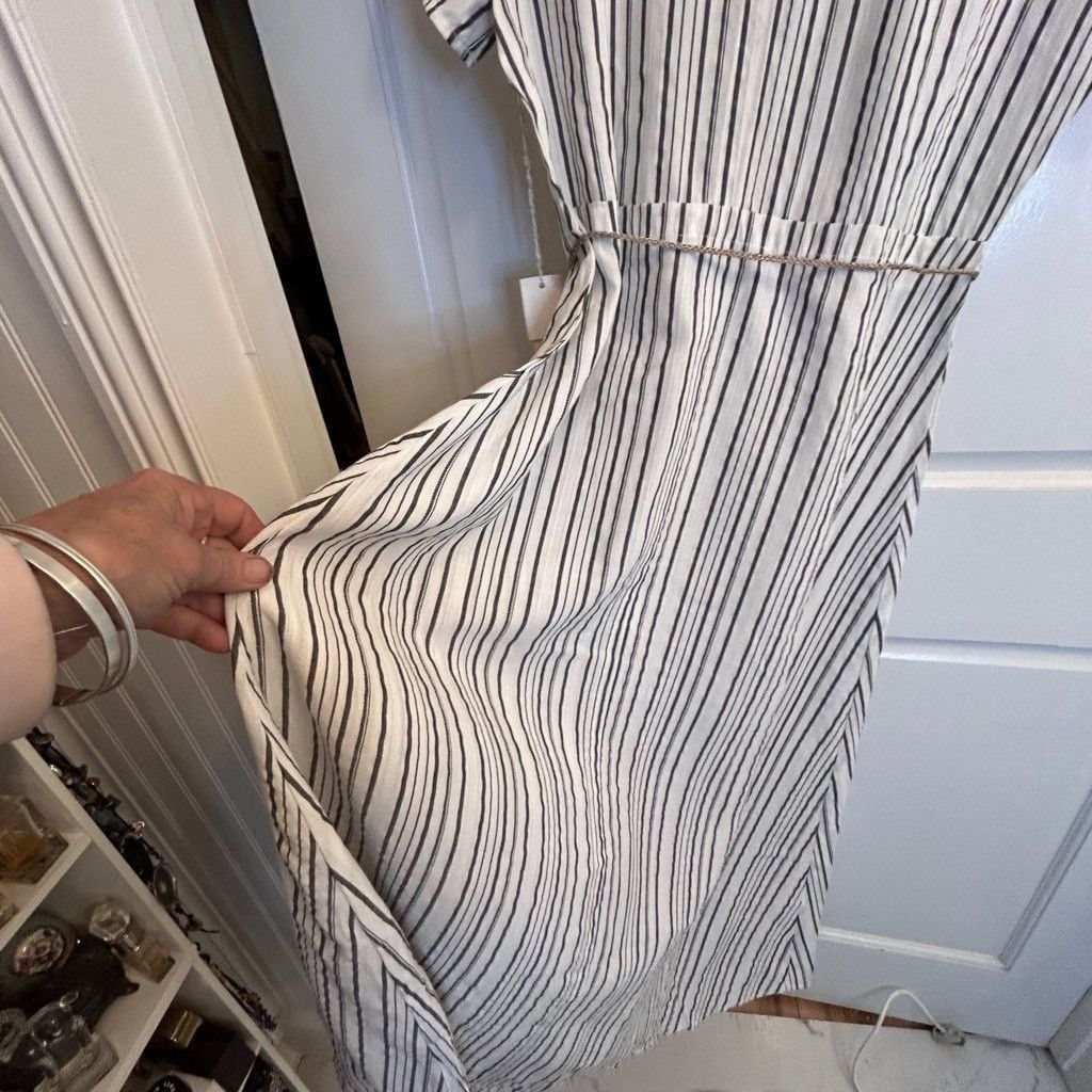 Saltwater Luxe Women's Saltwater Luxe Dress, Size S, White & Black Striped Size S / US 4 / IT 40 - 5 Thumbnail