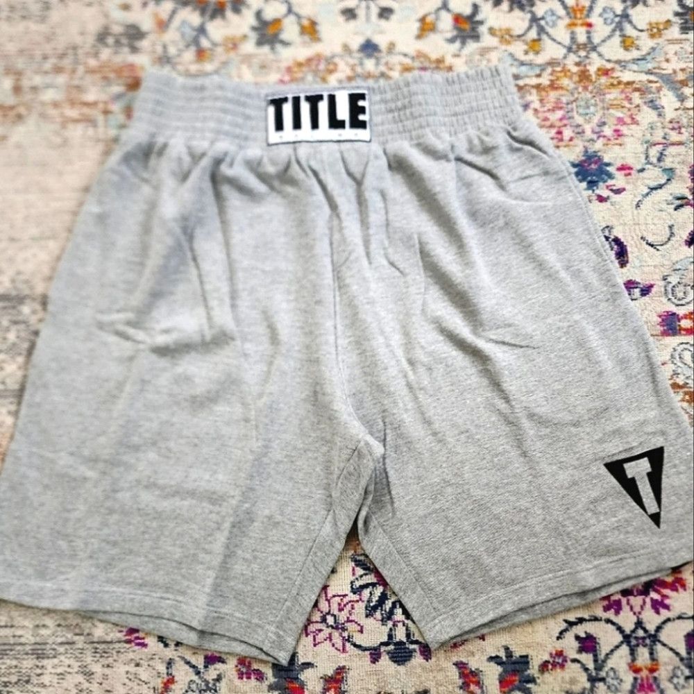 Other New Title Boxing Grey Training Elastic Waist Band Shorts Size US 36 / EU 52 - 1 Thumbnail