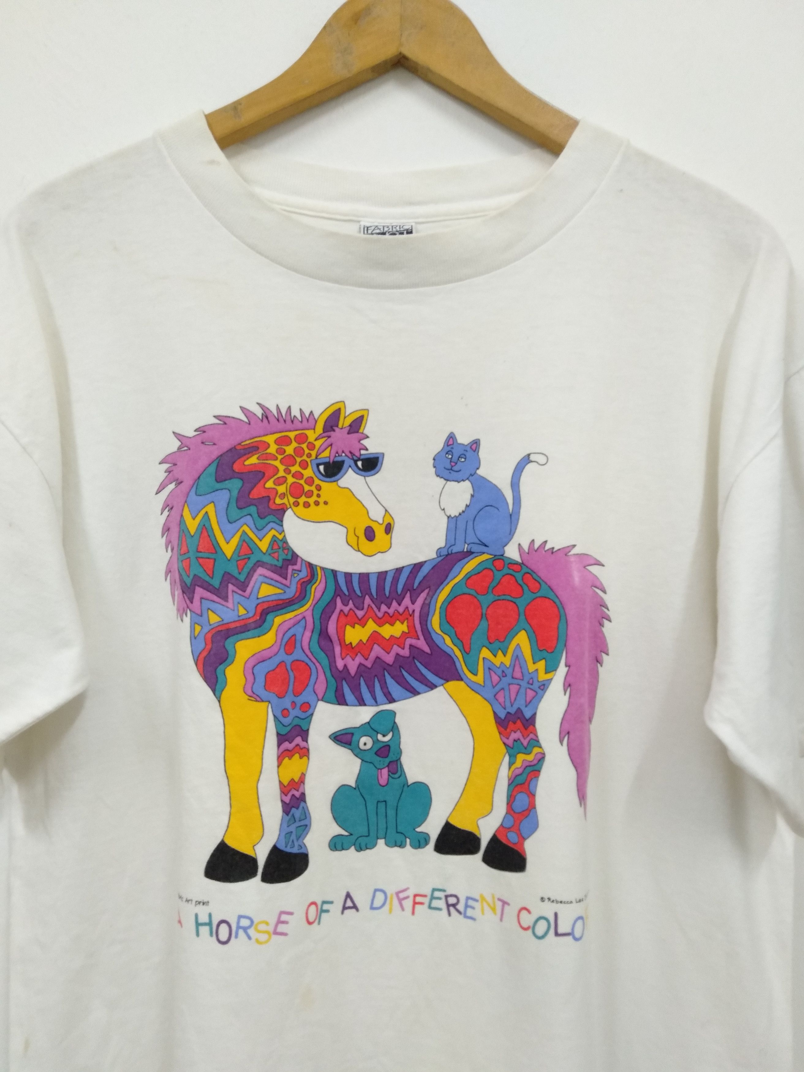 Vintage Vintage 90s Art Rebecca Lee Baldwin painting artist t shirt Size US L / EU 52-54 / 3 - 5 Thumbnail