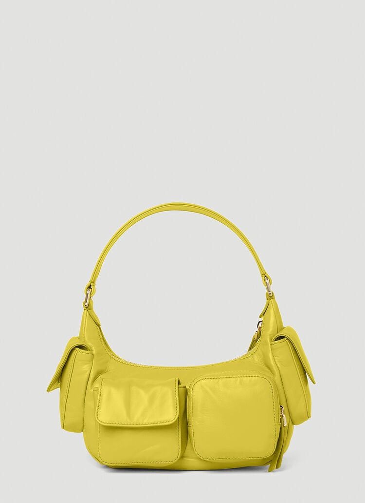 Miu Miu Miu Miu Leather Cargo Pocket Bag in Yellow Size ONE SIZE - 3 Thumbnail