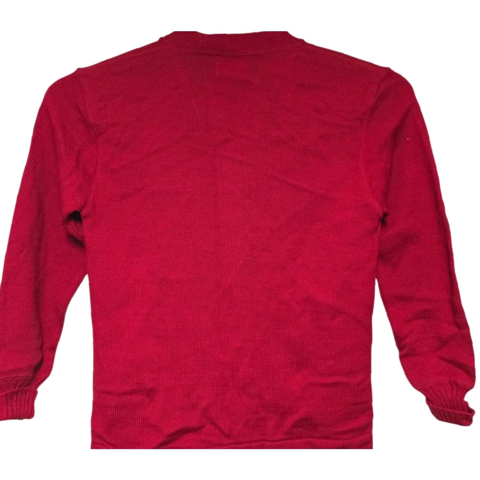 Vintage VINTAGE 1966 Varsity Letterman Sweater Wool Cardigan Red L Long Stadium 100% Wool Men’s Mens Size US L / EU 52-54 / 3 - 3 Thumbnail
