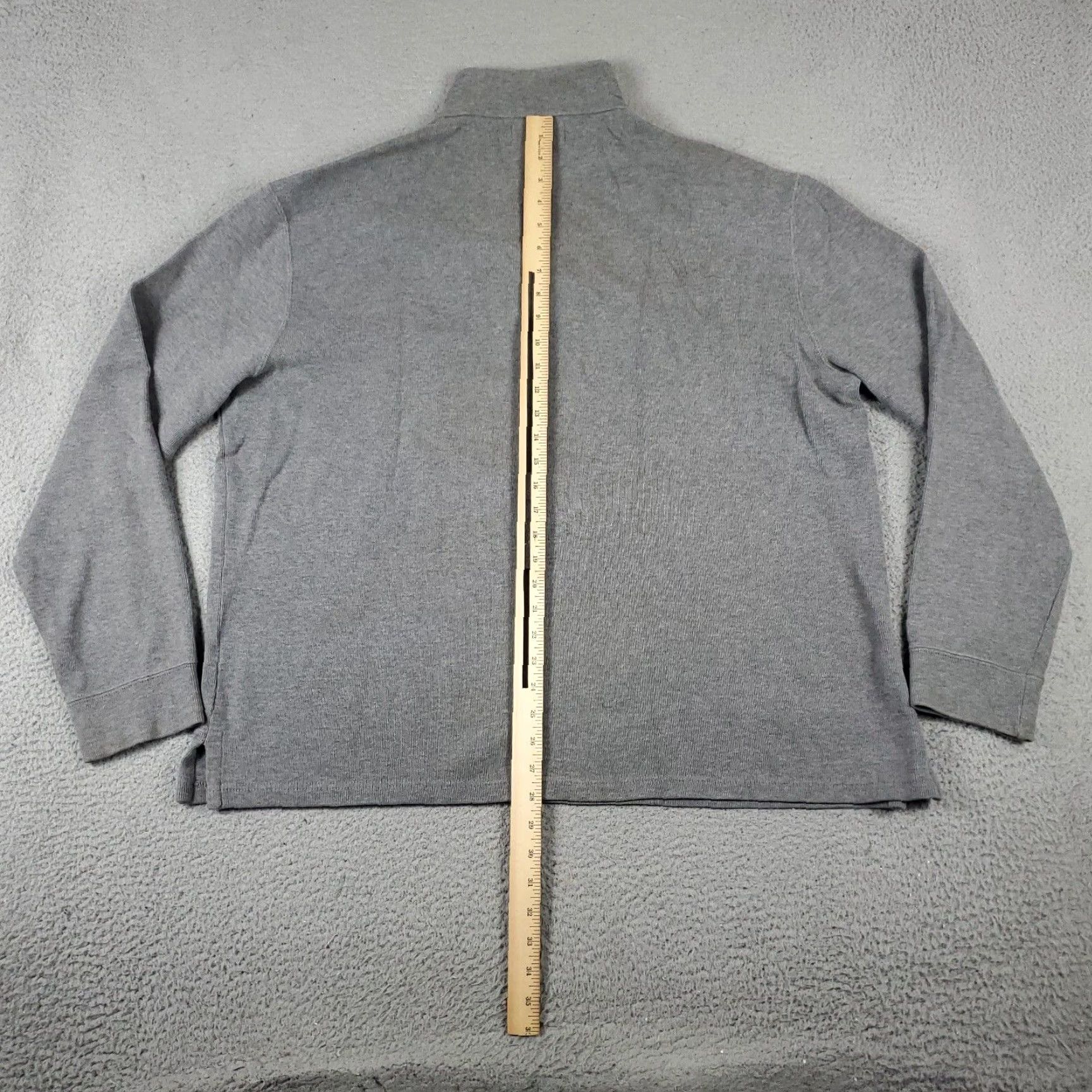 Ralph Lauren Ralph Lauren Mens XL Gray 1/4 Zip Pullover Sweater Cotton Polo Pony Logo Size US XL / EU 56 / 4 - 7 Thumbnail