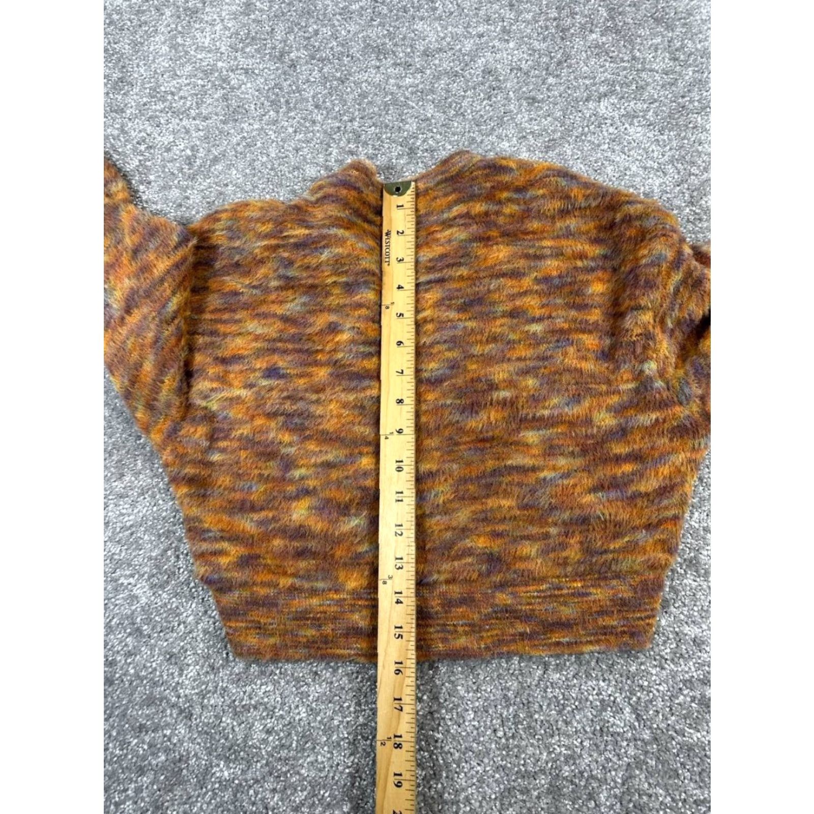 Zara Zara Sweater Womens Small Brown Purple Cropped Fleece Size S / US 4 / IT 40 - 7 Thumbnail