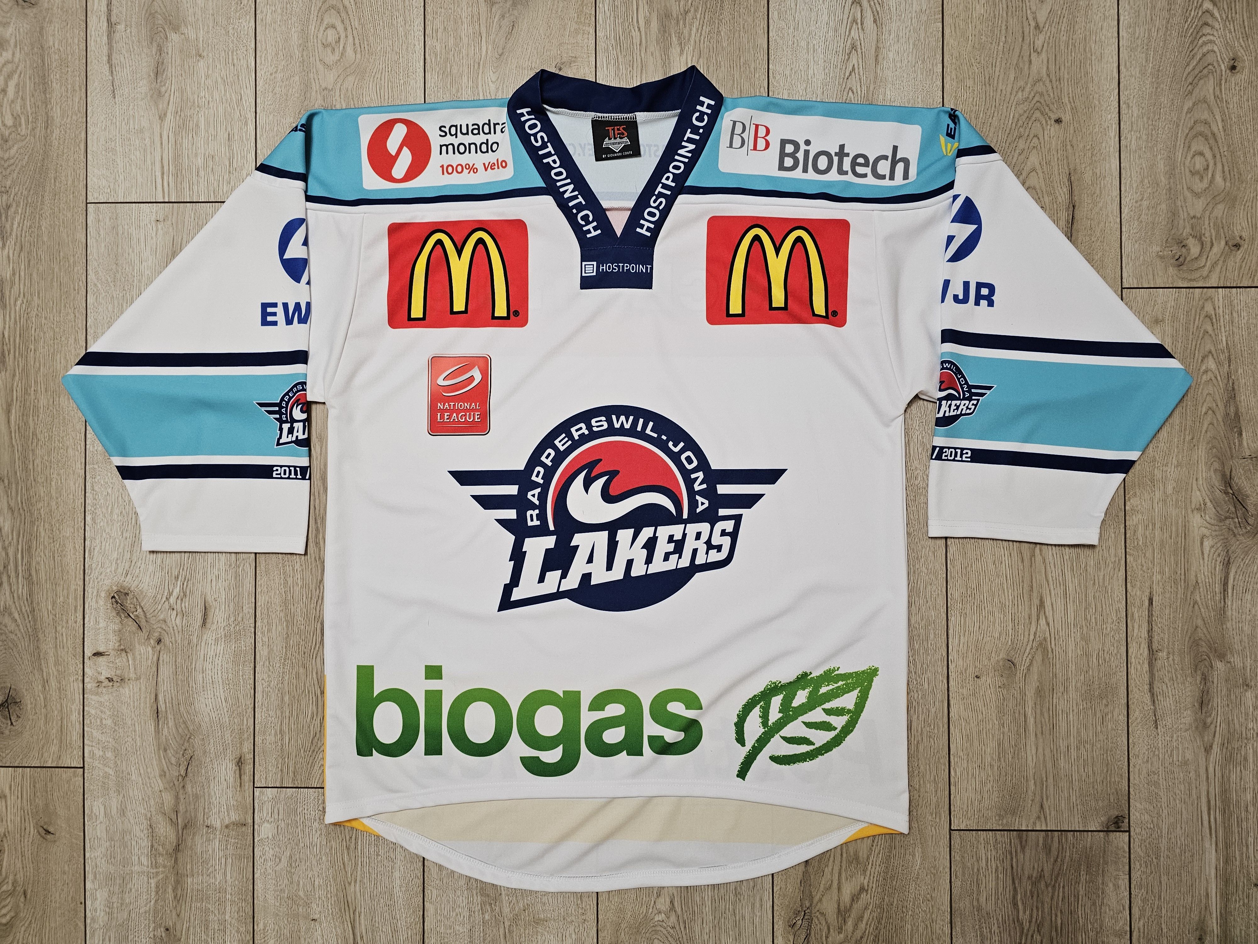 NHL × Vintage RAPPERSWIL-JONA LAKERS HOCKEY JERSEY ICE HOCKEY SWITZERLAND Size US XL / EU 56 / 4 - 1 Thumbnail