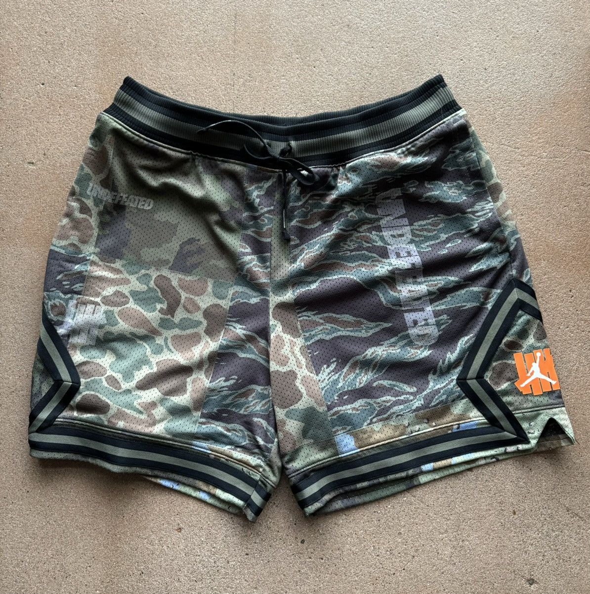 Jordan Brand Undefeated x Jordan Camo Shorts Rare | Grailed