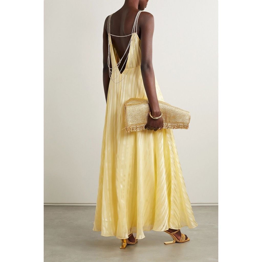 LoveShackFancy LoveShackFancy Darralis Dress in Soft Yellow Size XS / US 0-2 / IT 36-38 - 2 Thumbnail