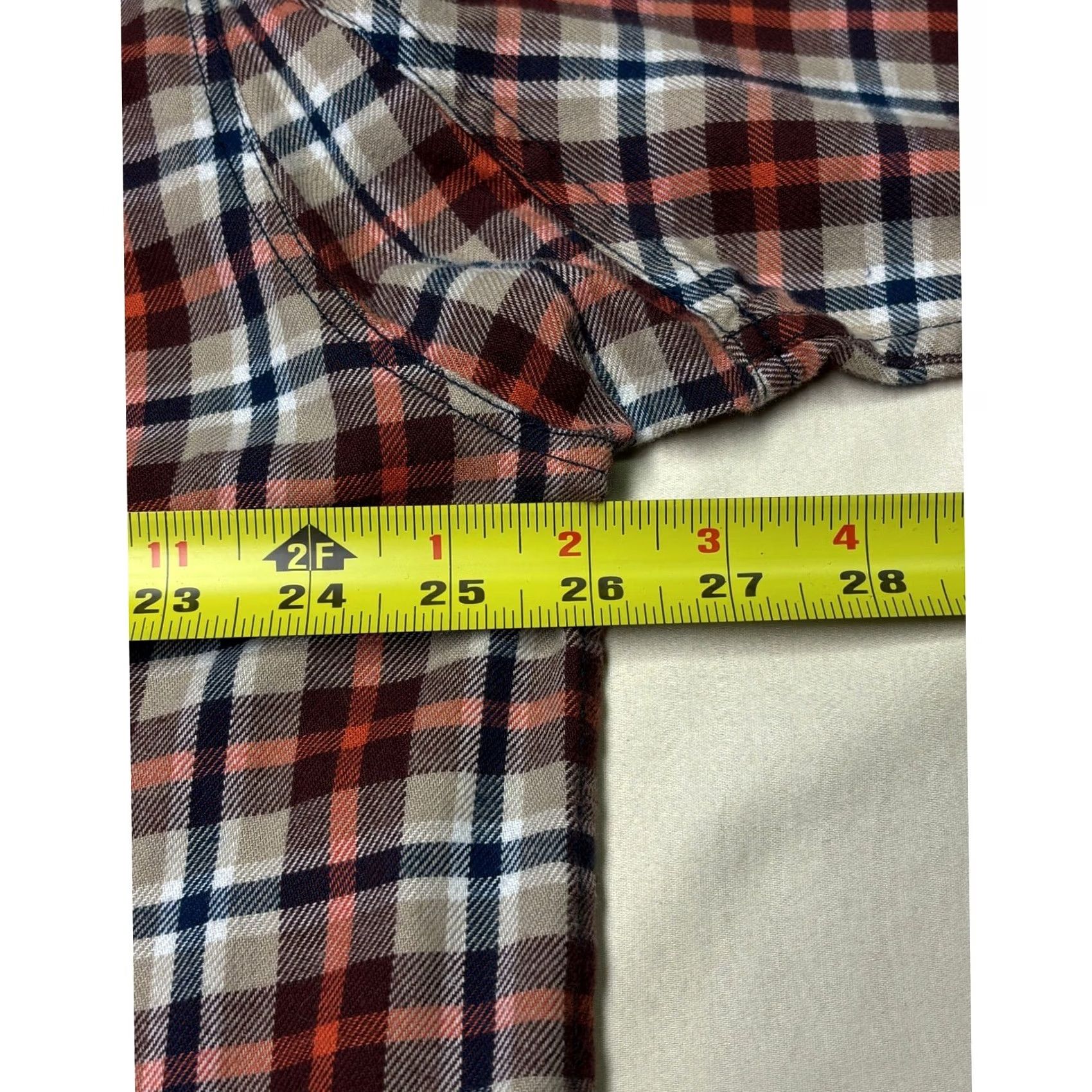 Duluth Trading Company Duluth Trading Co Mens Flannel Shirt Plaid Long Sleeve Button Up XL Red Cotton Polyester Button-Down Pocketed Vintage No Size US XL / EU 56 / 4 - 7 Thumbnail