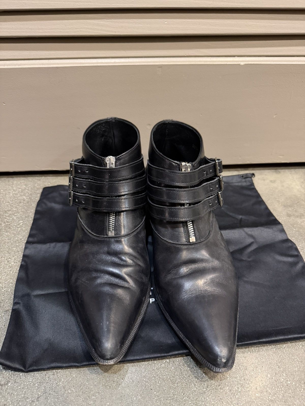 Saint Laurent Paris SS14 Triple Buckle Zip Duckies Boots 41 Size US 8 / EU 41 - 2 Thumbnail