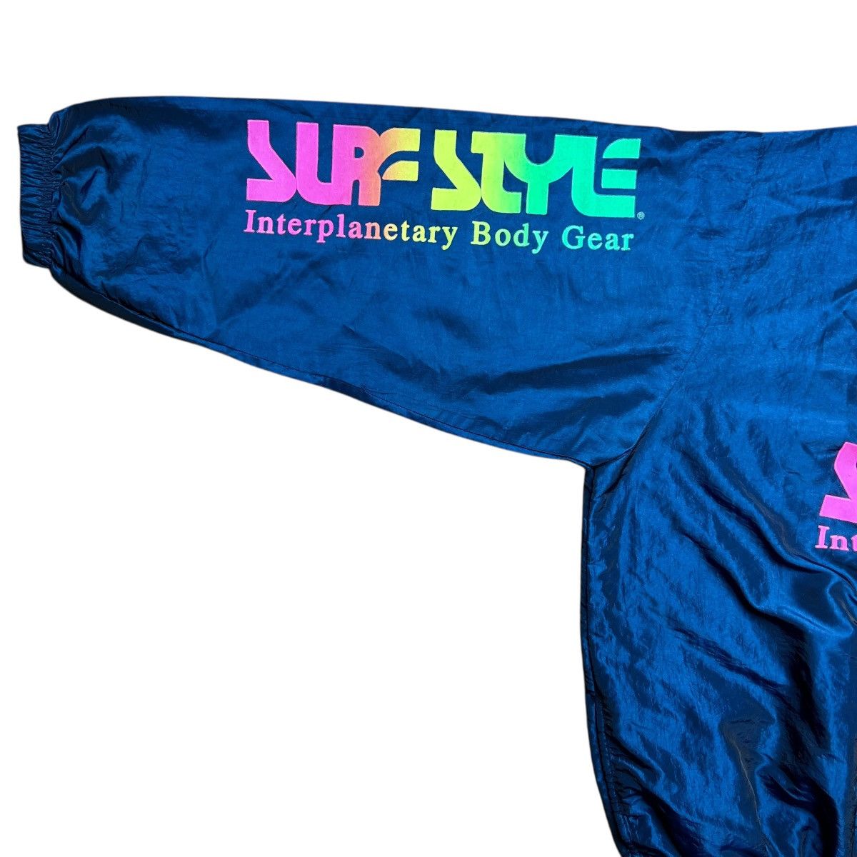 Vintage Vintage 1980s Surf Style Body Gear Navy Windbreaker Jacket Size US XL / EU 56 / 4 - 5 Thumbnail