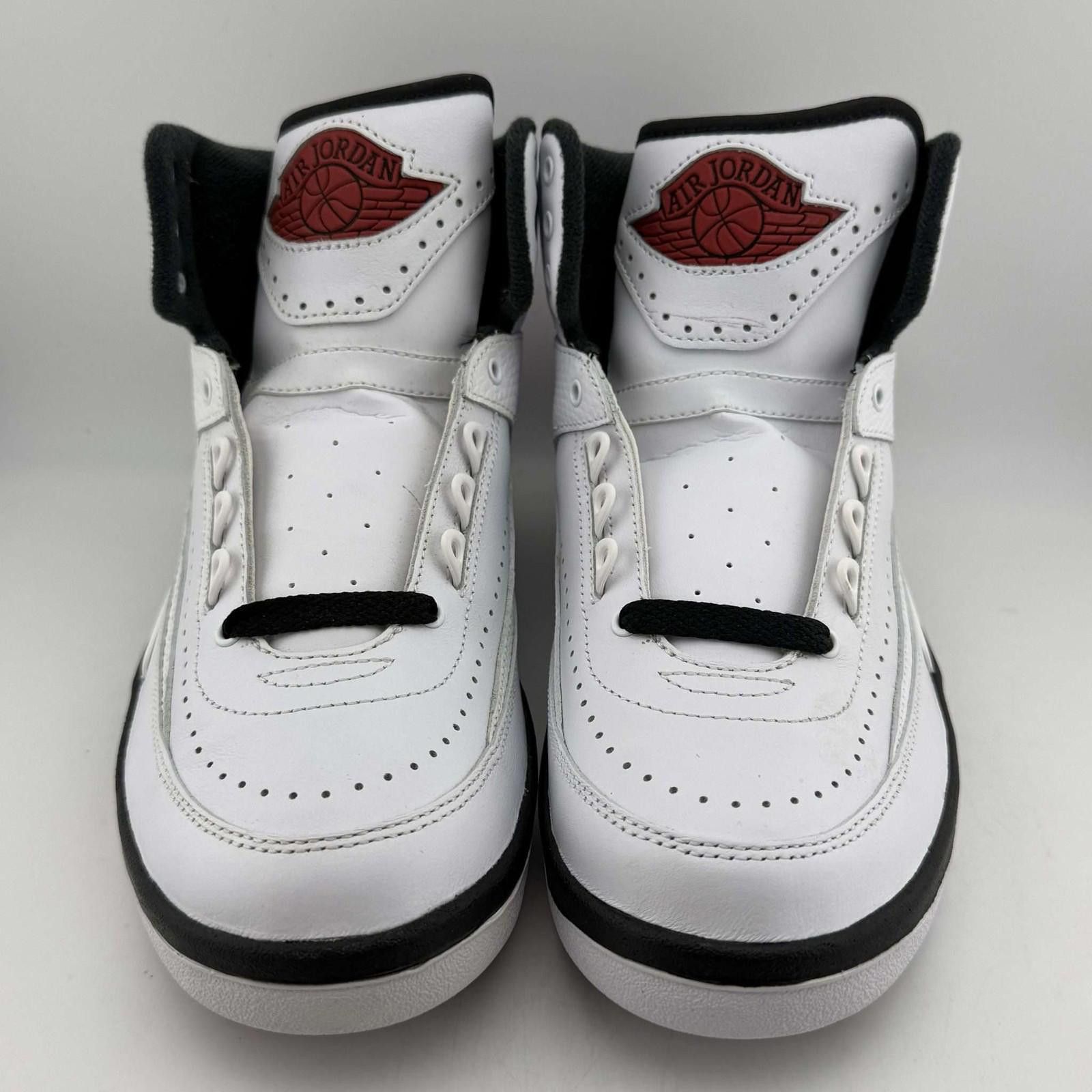 Nike Nike Air Jordan 2 Retro GS White/Varsity Red-Black 7Y Size US 7 / EU 40 - 2 Thumbnail