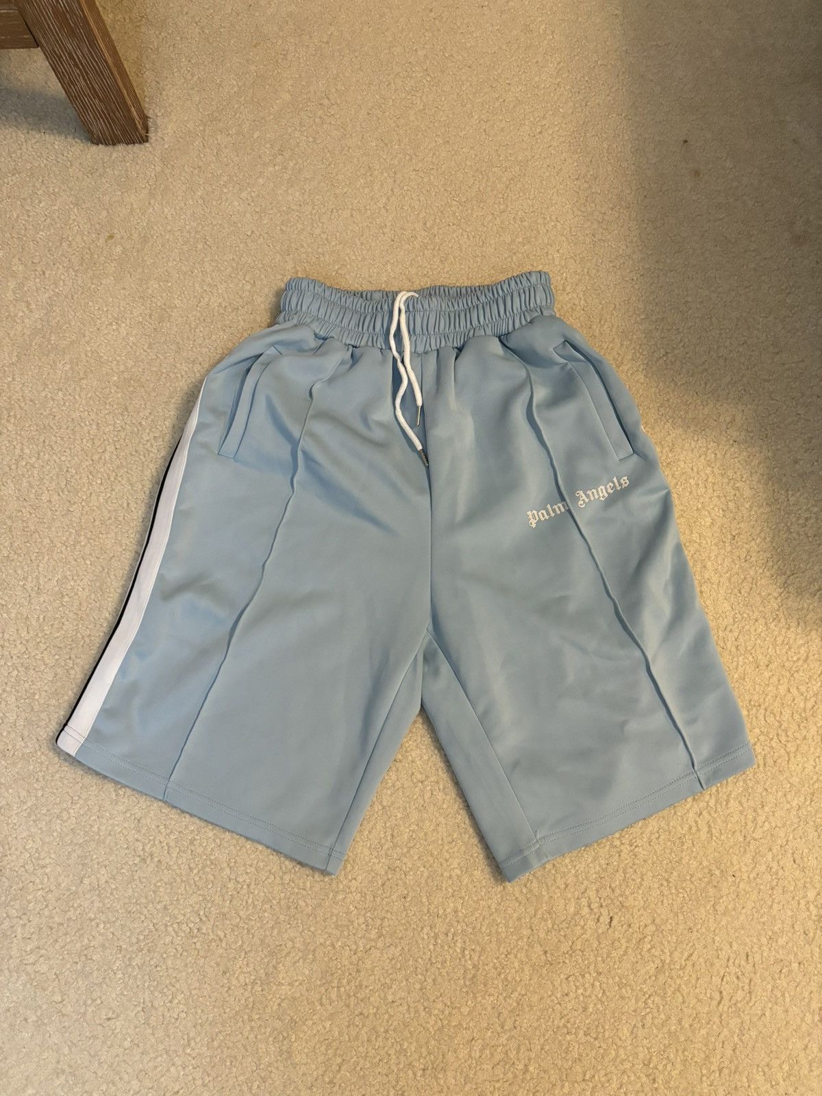 Palm Angels Palm Angels Track Shorts Dusty Blue Size US 34 / EU 50 - 1 Thumbnail