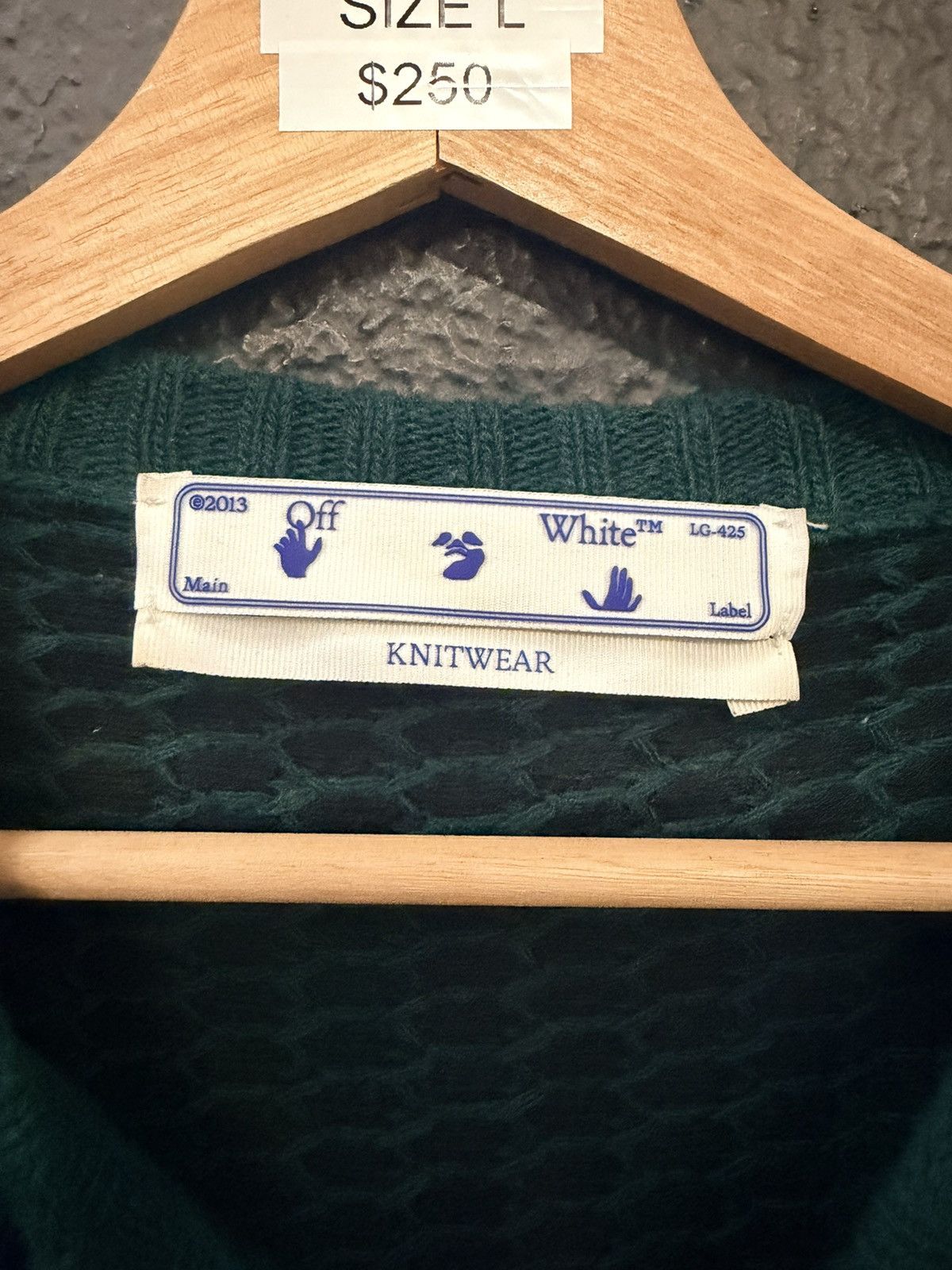 Off-White Off white Knit Sweater Size US L / EU 52-54 / 3 - 3 Thumbnail