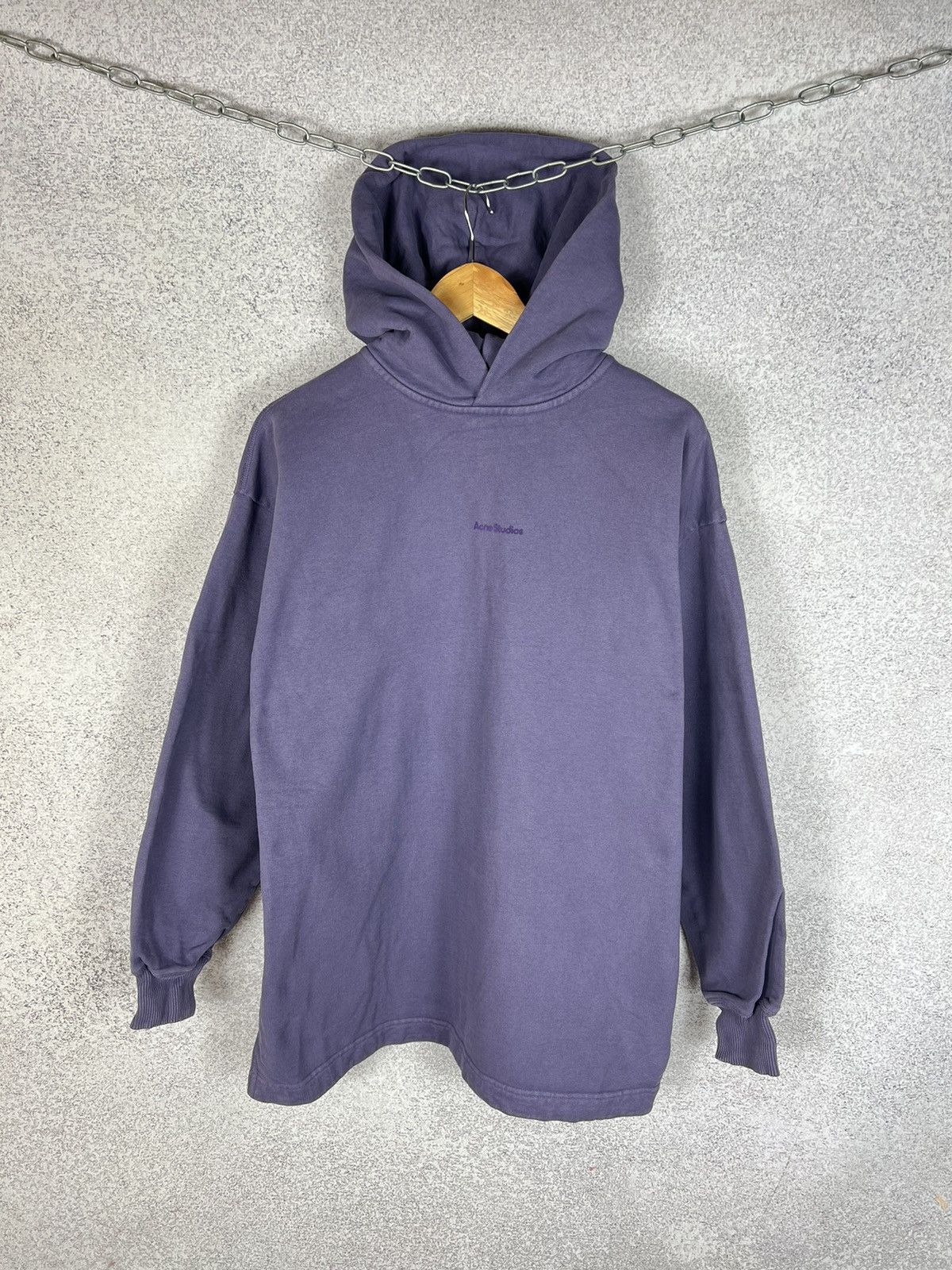 Acne Studios Acne Studios Logo Hooded Sweatshirt Oversized Size US XS / EU 42 / 0 - 1 Thumbnail