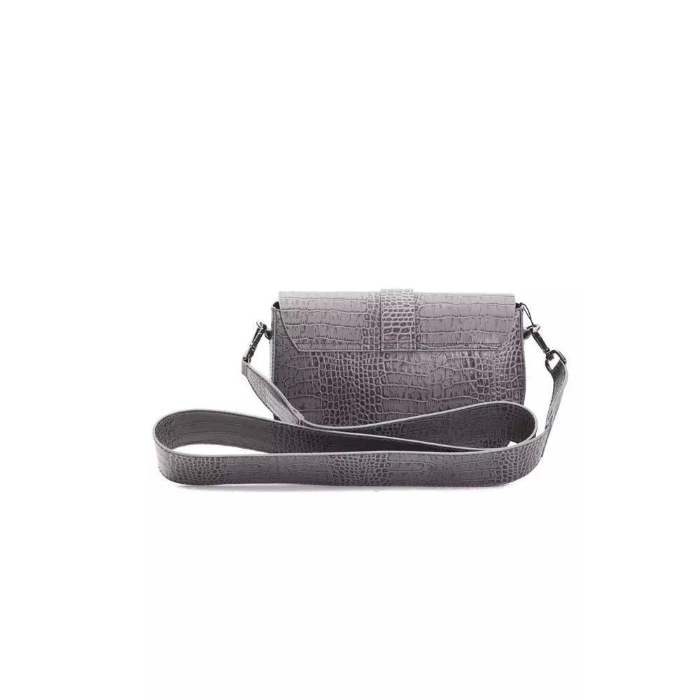 Other Pompei Donatella Gray Leather Crossbody Bag Size ONE SIZE - 3 Thumbnail