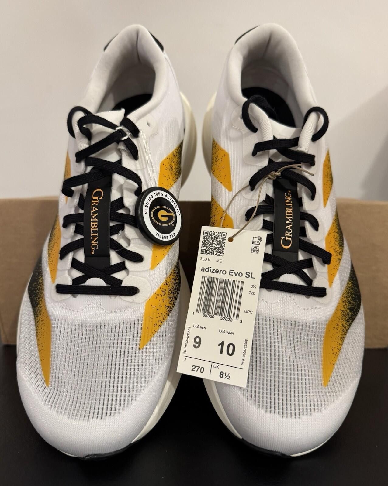 Adidas Size 9 - Adidas Adizero EVO SL Gambling State Tigers Size US 10 / EU 43 - 4 Thumbnail