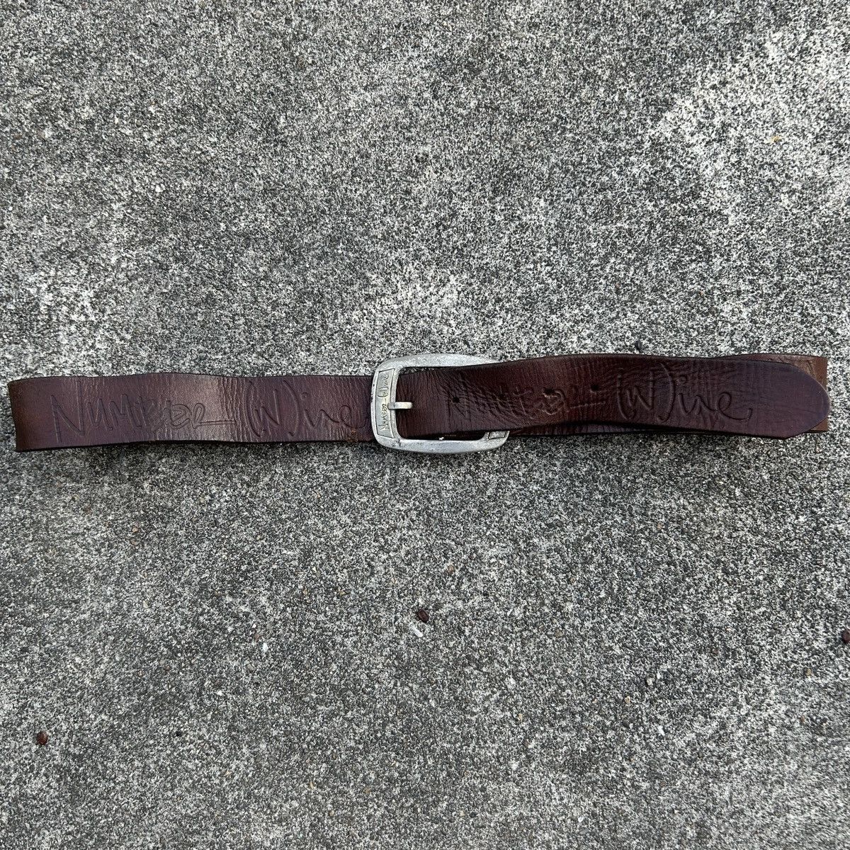 Kapital Vintage Number Nine leather belt Size ONE SIZE - 4 Thumbnail