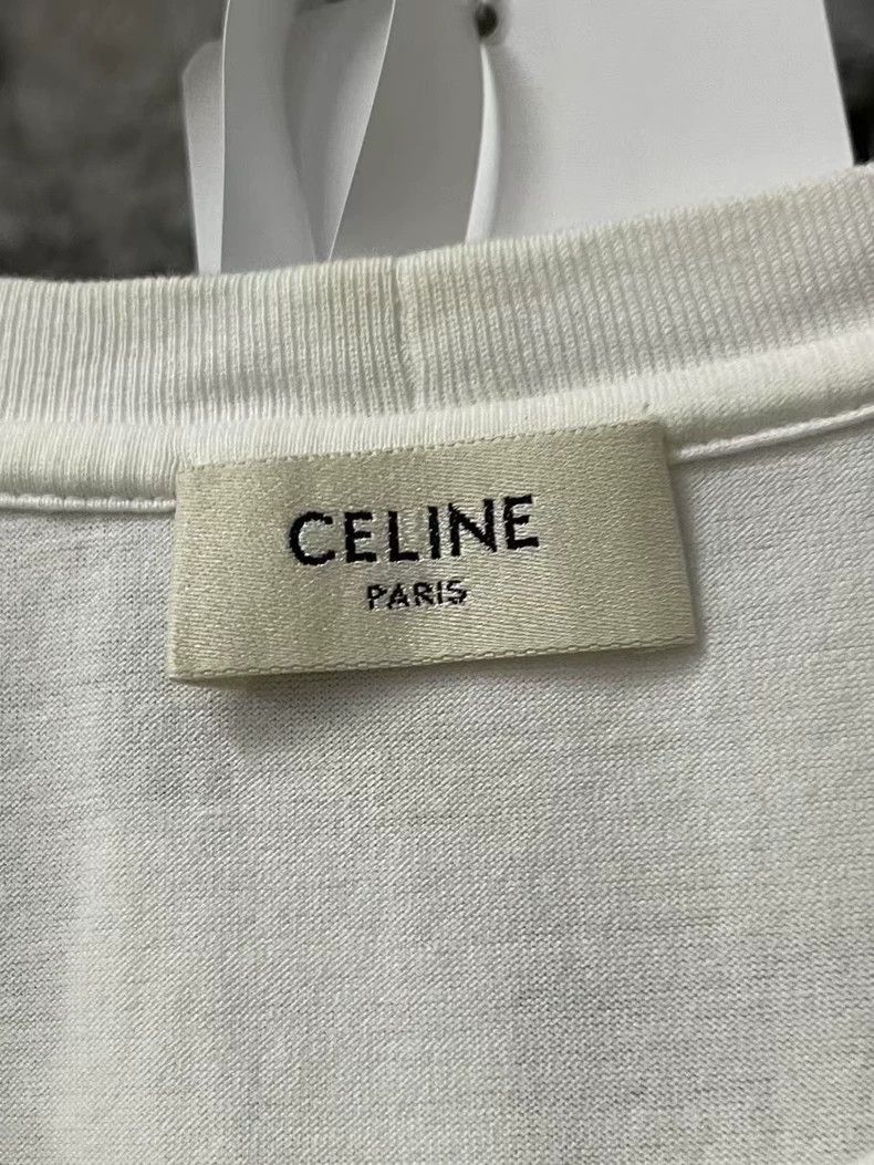 Celine Celine Short Sleeve TShirt with Gold Details Size US M / EU 48-50 / 2 - 7 Thumbnail