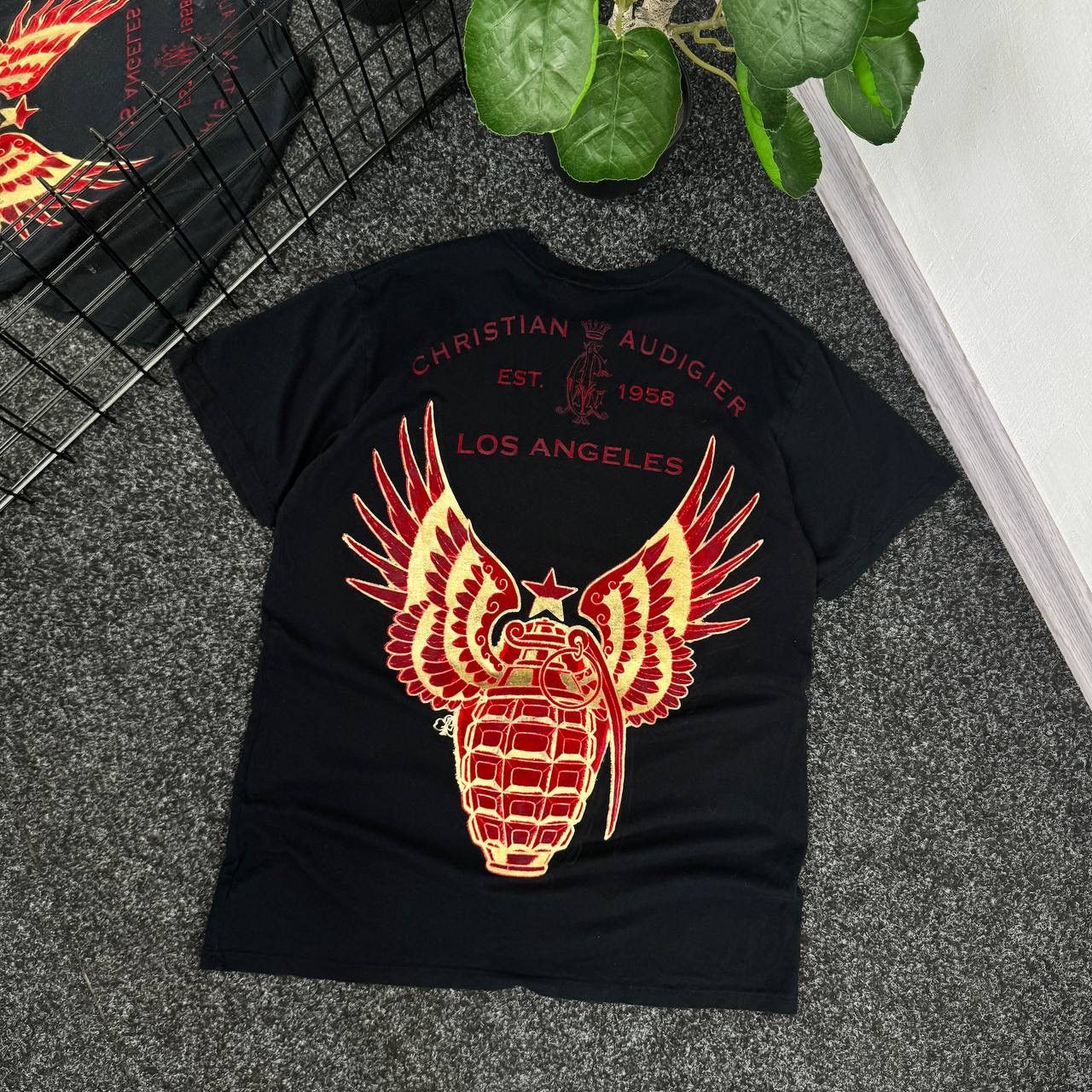Ed Hardy Christian Audigier t-shirt big print japanese style skater Size US L / EU 52-54 / 3 - 1 Thumbnail