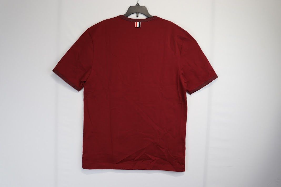 Thom Browne o1rshd1 T-Shirt UO SS Ringefdk in Red Size US M / EU 48-50 / 2 - 6 Thumbnail