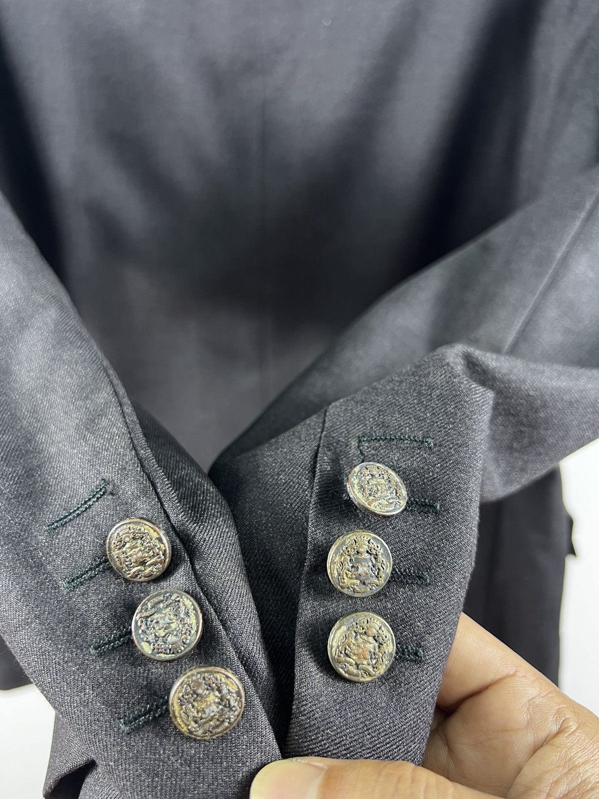 Celine 🔥 Vtg Tailoring French CELINE LORO PIANA Golden Button Size 52S - 21 Thumbnail