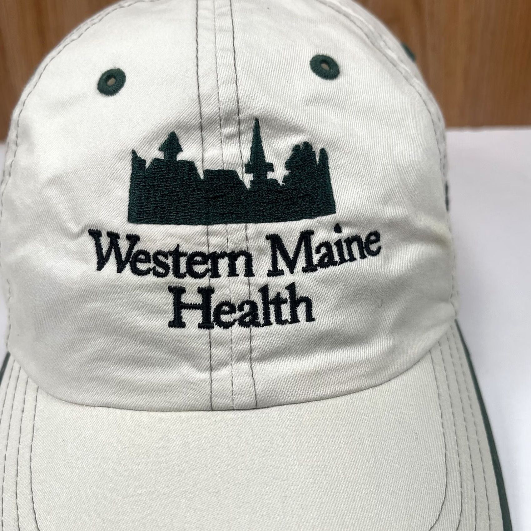 Vintage Richardson Golf Hat Cap Golf Classic Western Maine Health Adjustable StrapBack Mens Size ONE SIZE - 3 Thumbnail