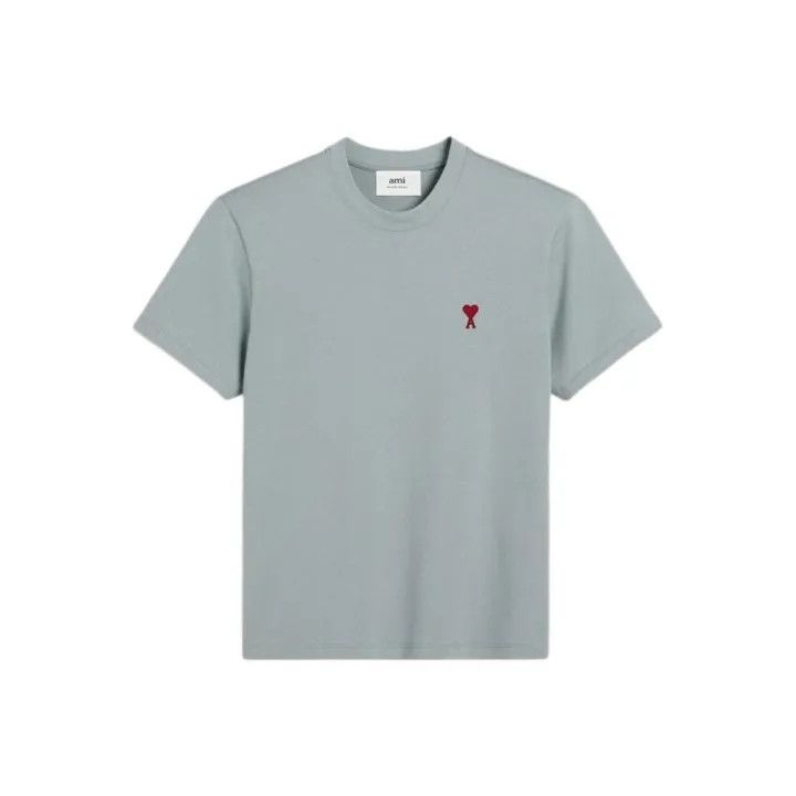 AMI AMI Paris Heart Embroidered Casual Short Sleeve T-Shirt 0079 Size US XXL / EU 58 / 5 - 1 Thumbnail