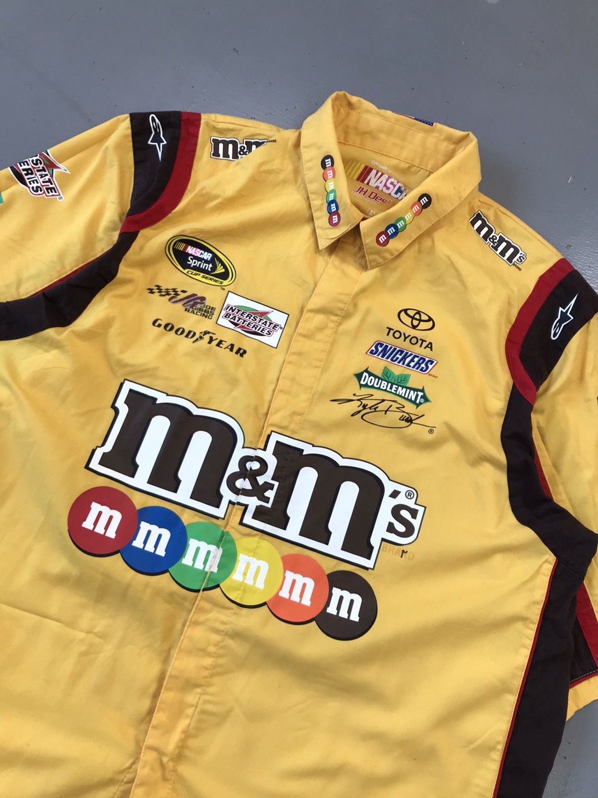 NASCAR × Vintage Crazy vintage nascar SpellOut printed half sleeves shirt Size US XL / EU 56 / 4 - 2 Thumbnail