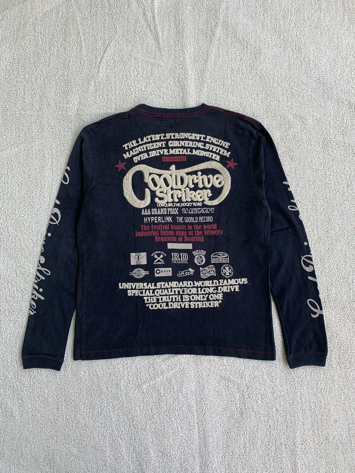 Harley Davidson × Japanese Brand × Vintage Vintage Cool Drive Striker Longsleeve T-shirt Size US L / EU 52-54 / 3 - 1 Thumbnail